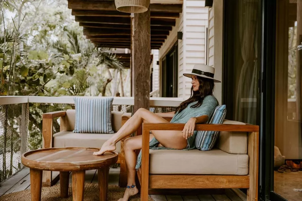 Balcony/Terrace in Villa Pescadores Tulum-Beachfront hotel by Ahau Collection