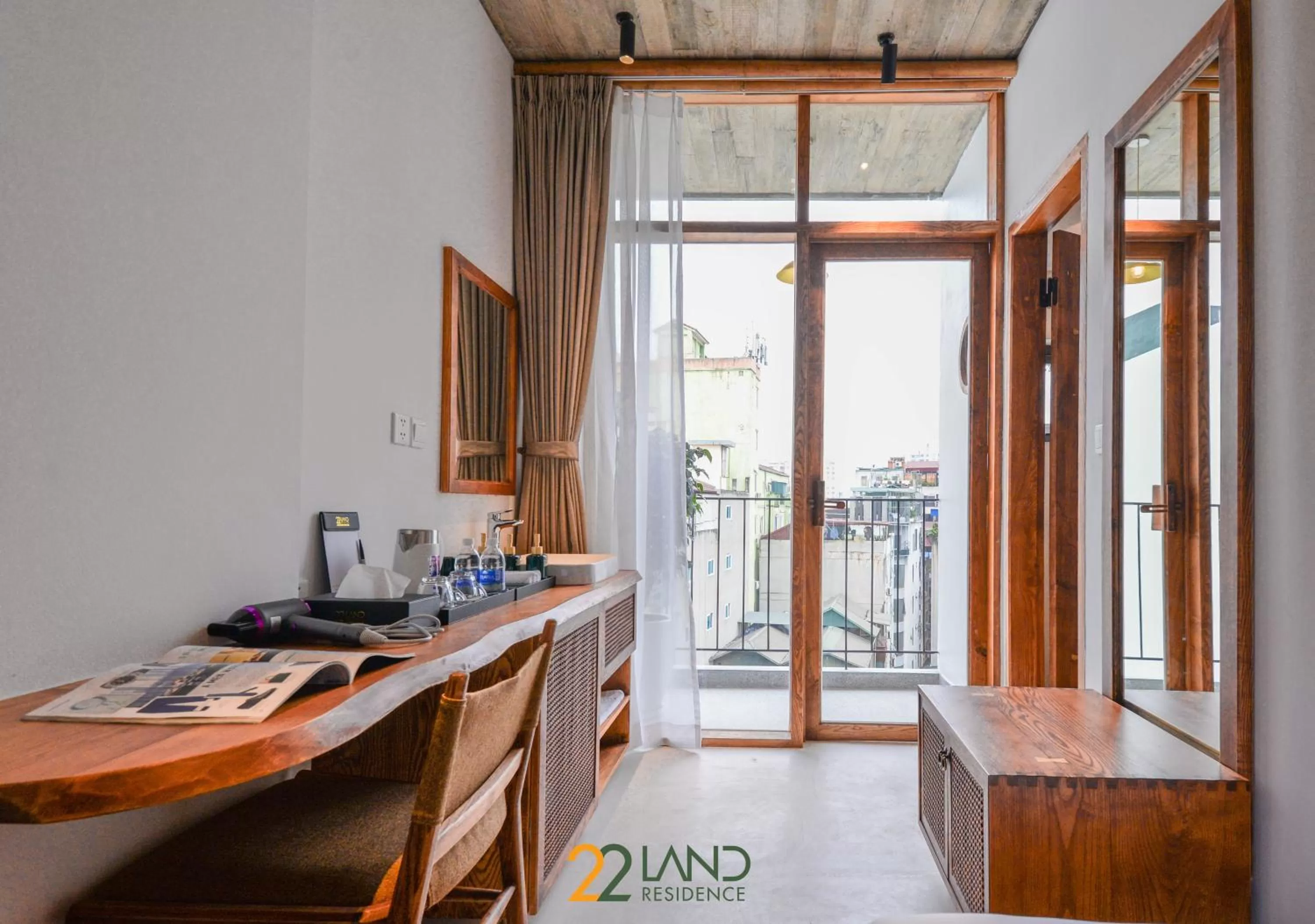 Kitchen or kitchenette in 22Land Hotel & Residence