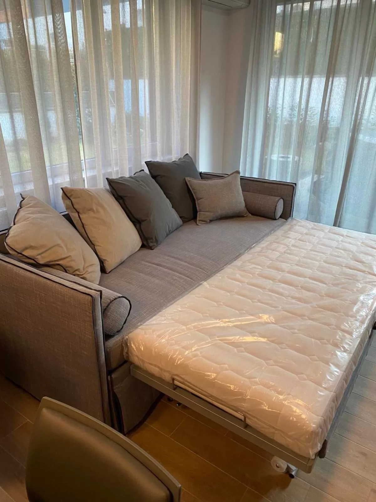 Bed in 7th Sense boutique apartments