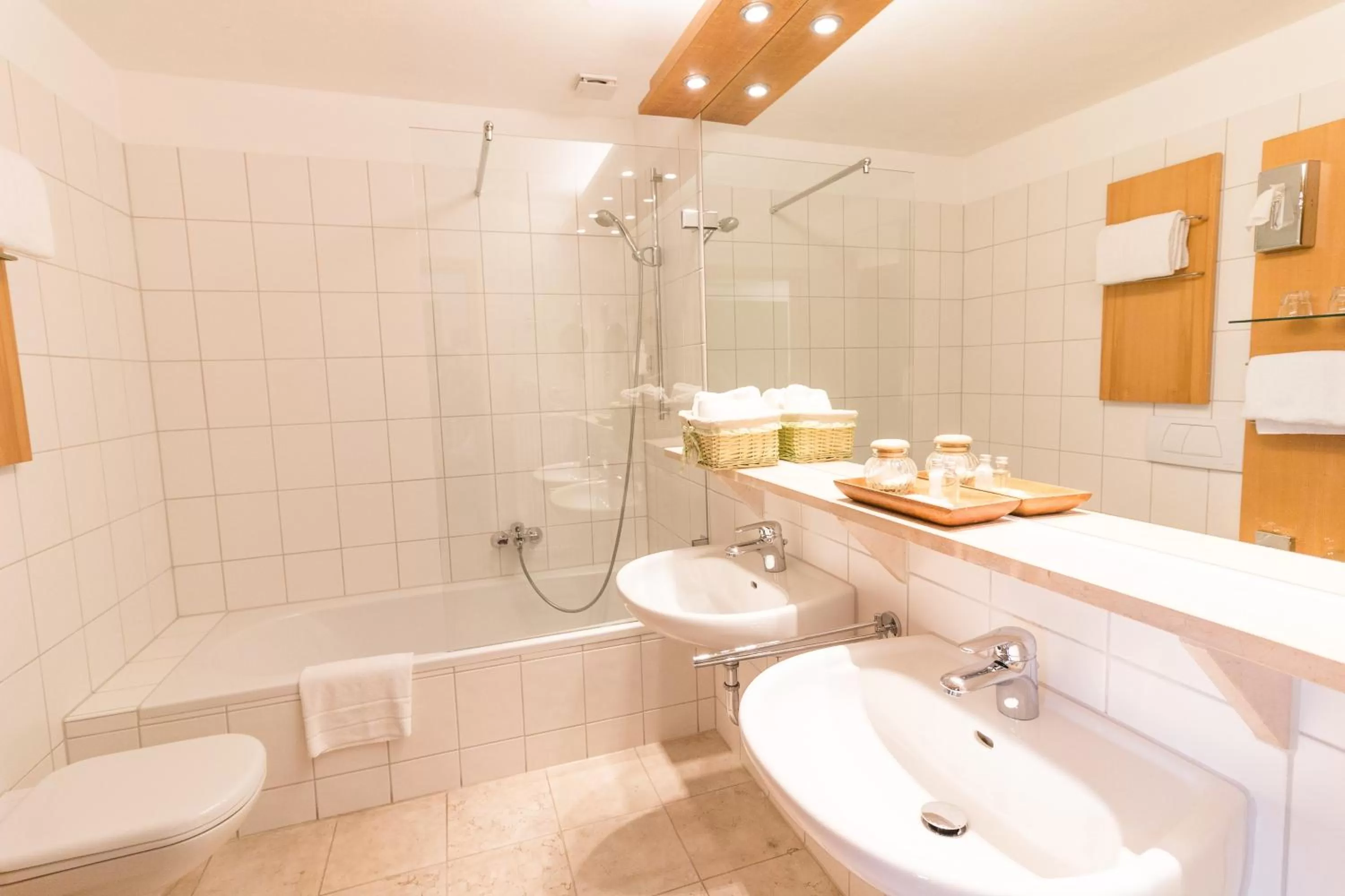 Bathroom in Romantik Hotel Hirschen