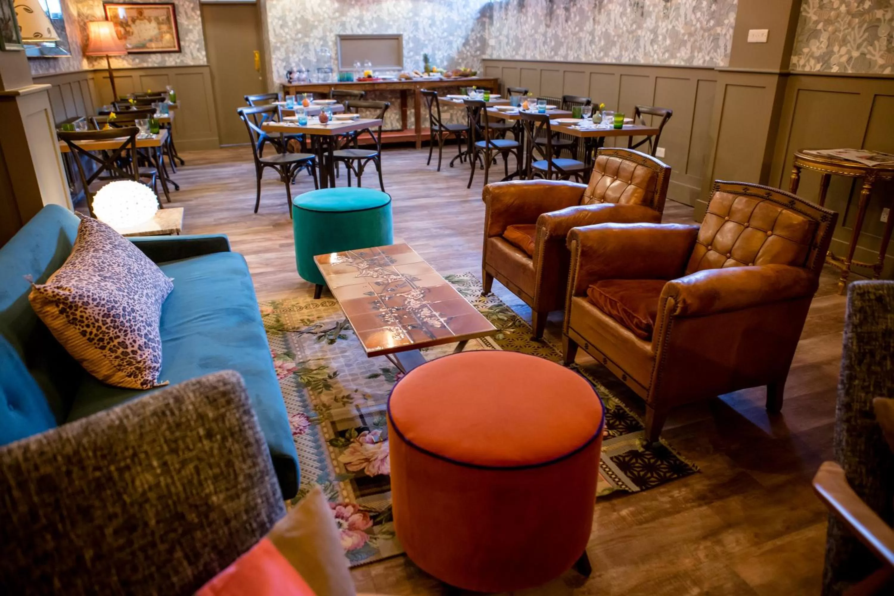 Living room in Moore House