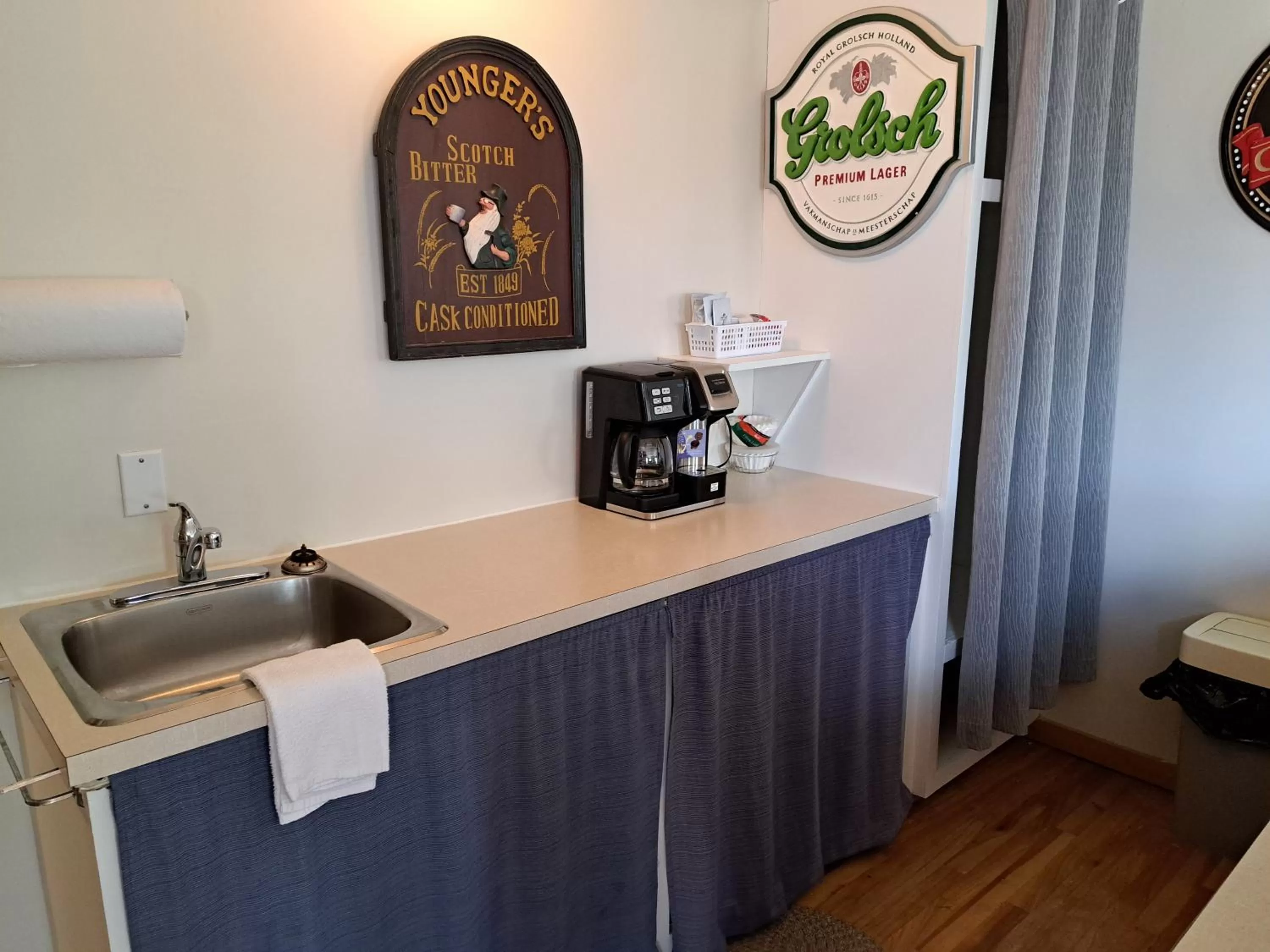 Kitchen/Kitchenette in Auberge et Chalets sur le Lac