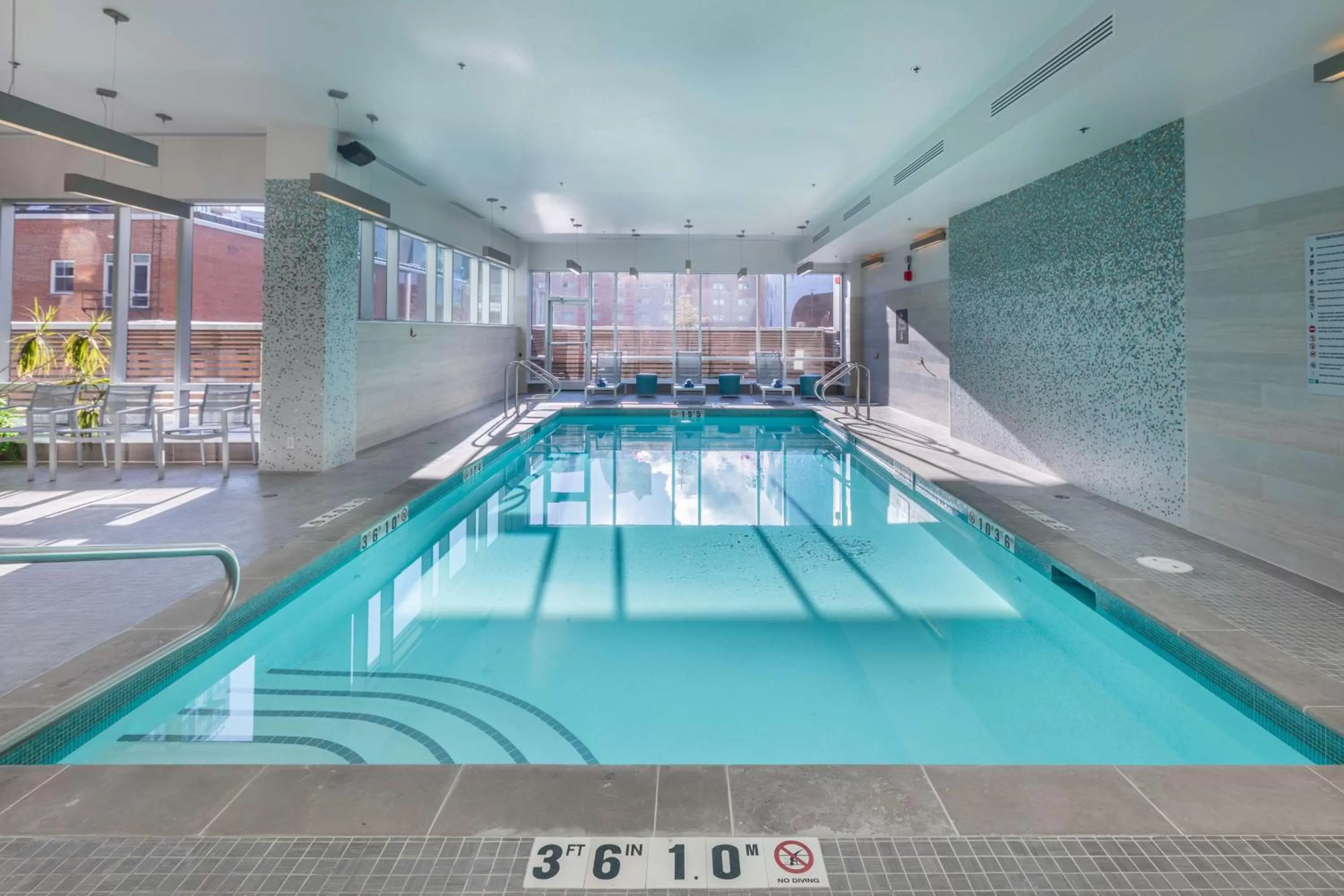 Pool view in Homewood Suites by Hilton Calgary Downtown