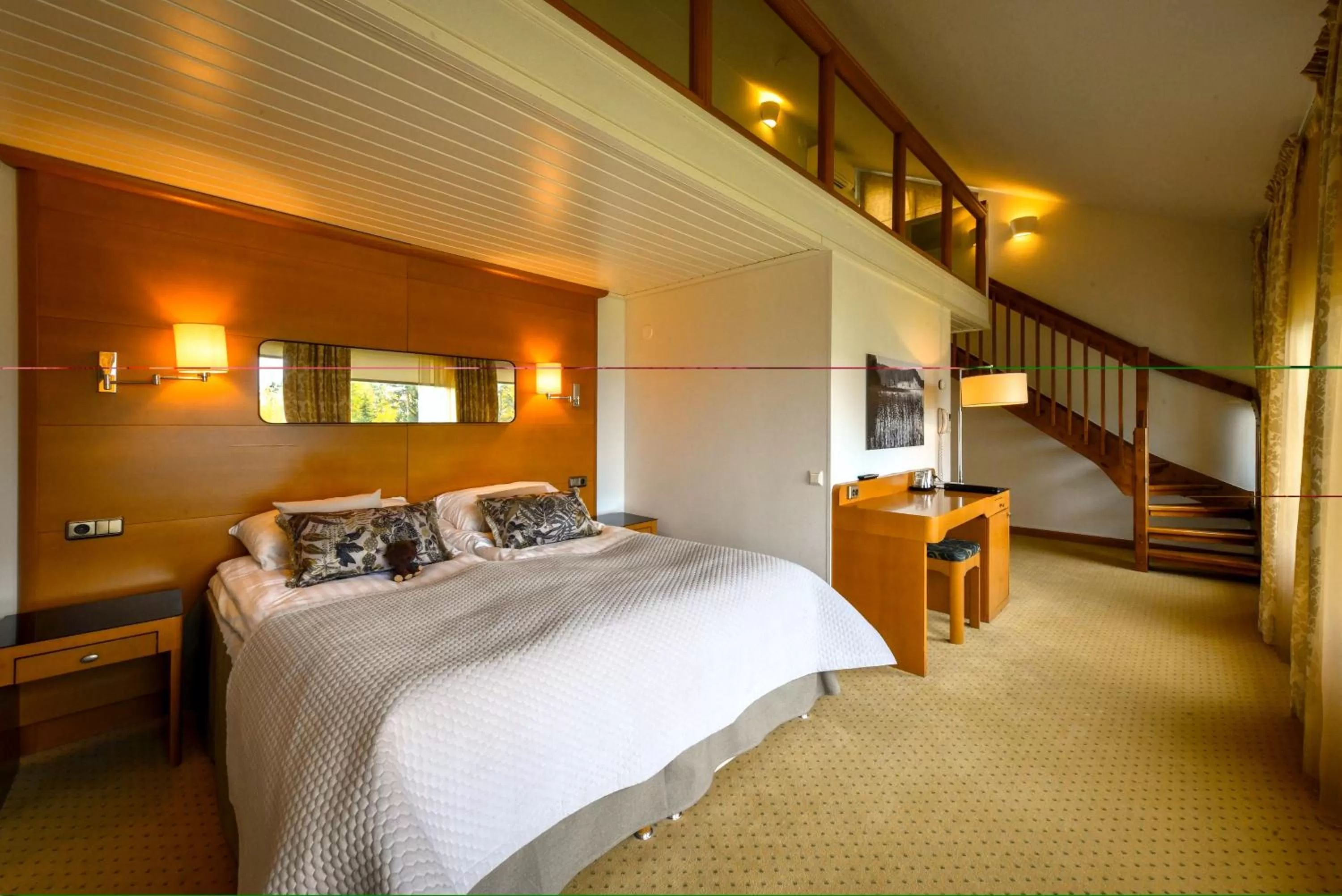 Bed in Hotel Aateli Lakeside