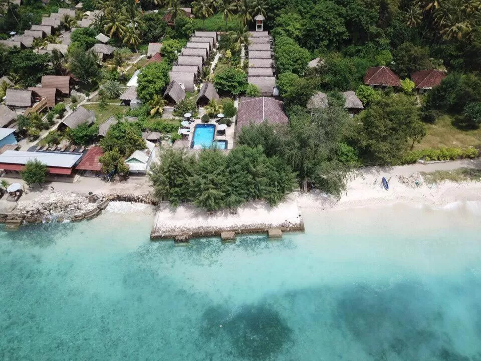 Bird's-eye View in Sandy Beach Bungalows