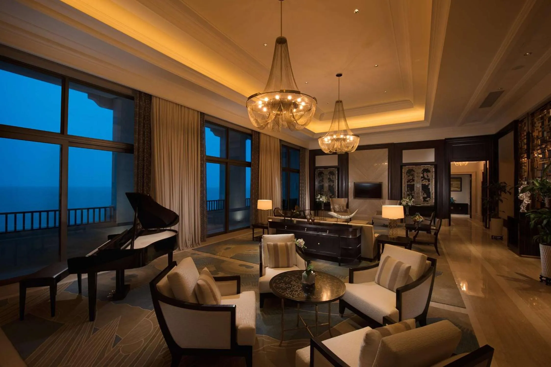 Living room in Hilton Haikou Meilan - Beachfront Hotel