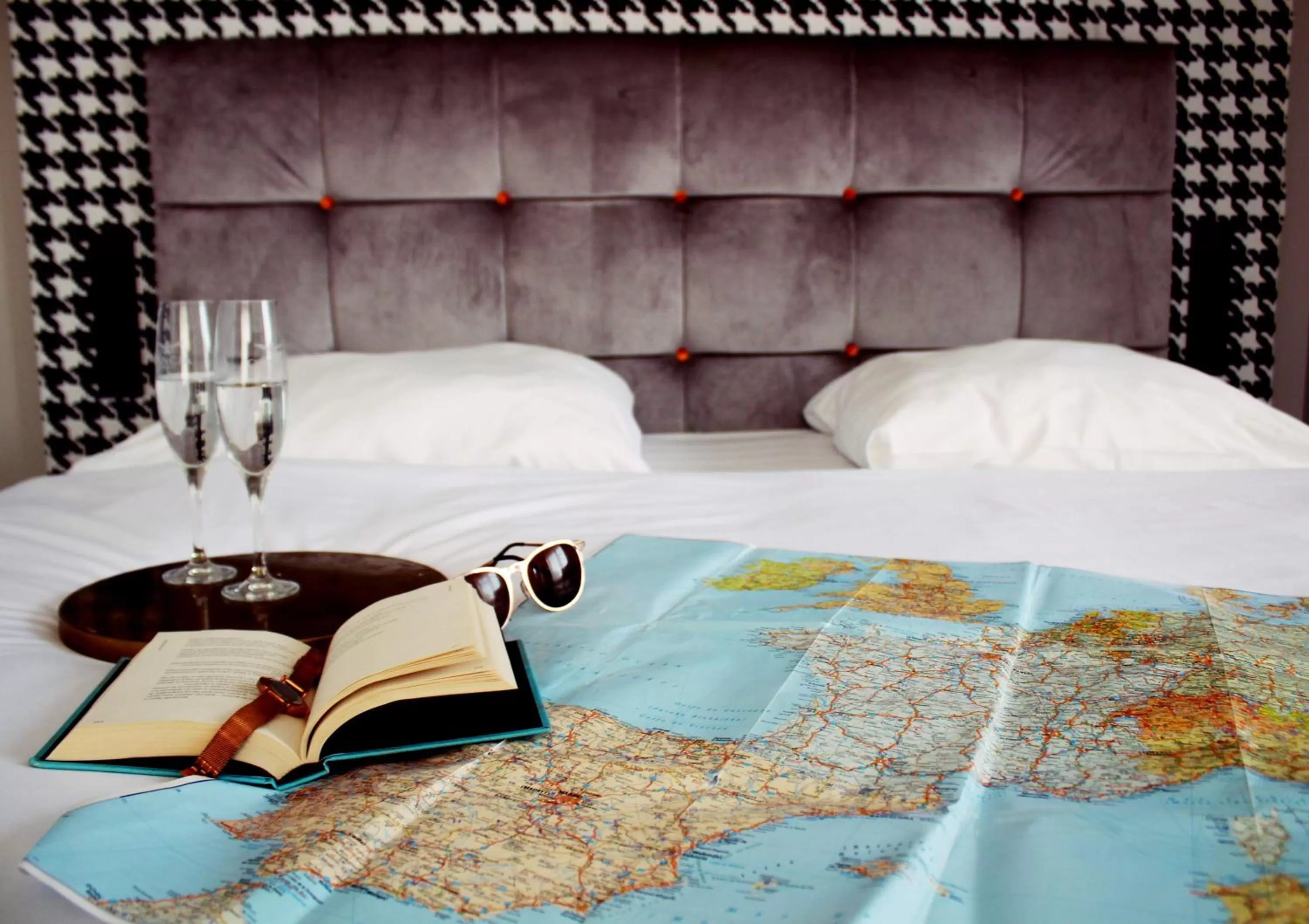 Bed in Hotel Pomarańczowa Plaża