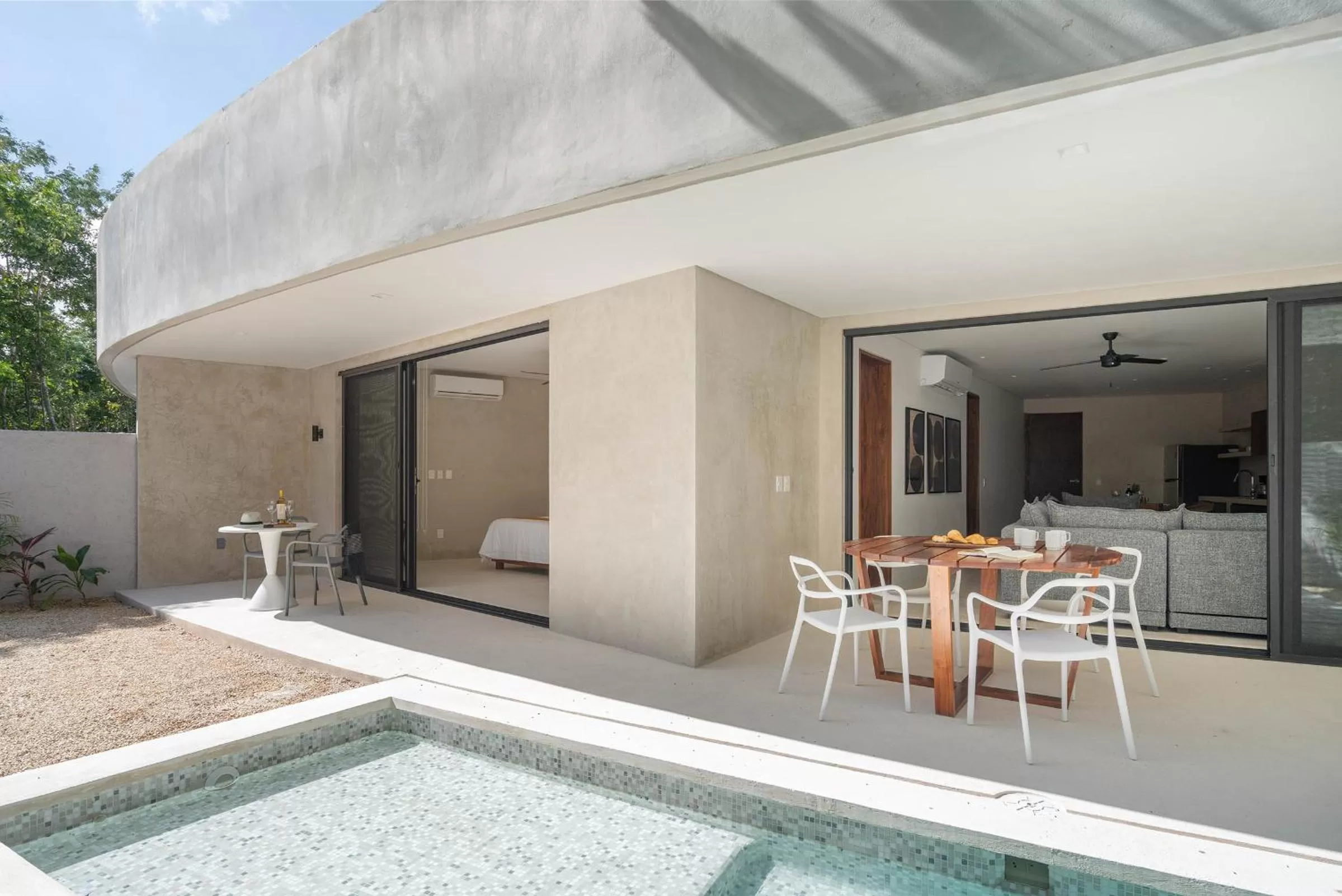 Patio in Suites at TreeTops Tulum