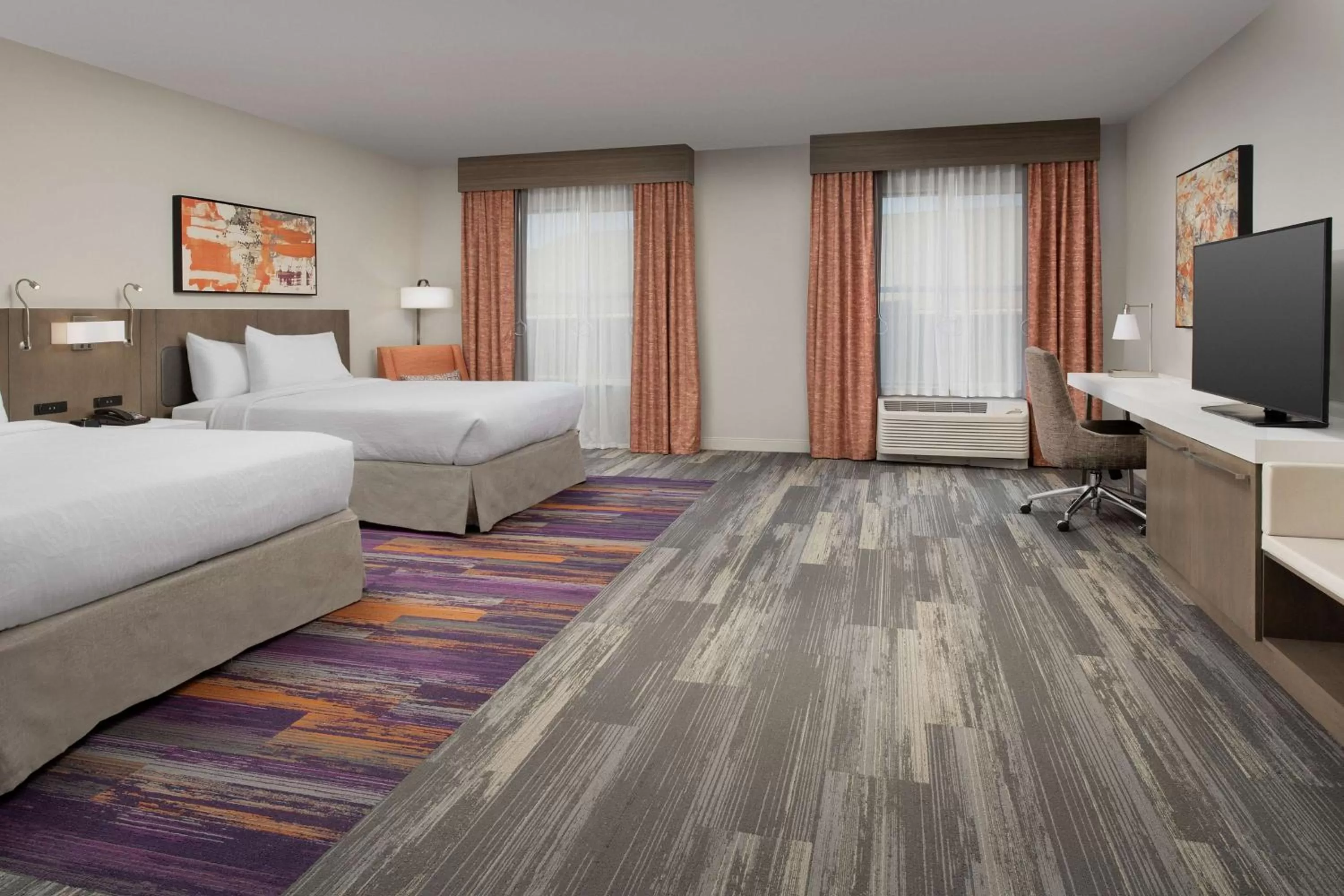 Queen Room with Two Queen Beds with Bath Tub - Mobility Accessible in Hilton Garden Inn Columbia Airport, SC