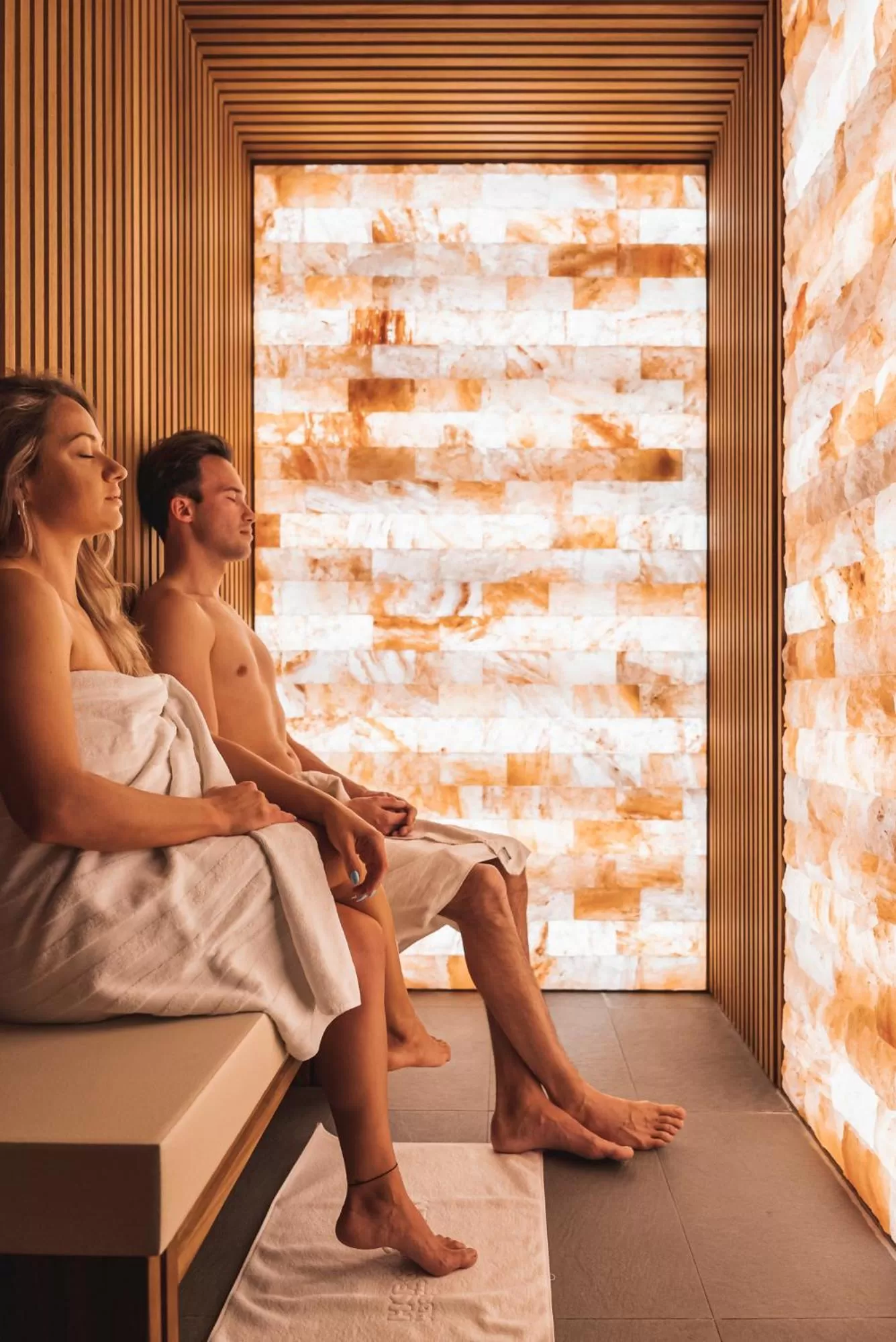Sauna, Guests in Boutique Hotel 'Hof ter Duinen'