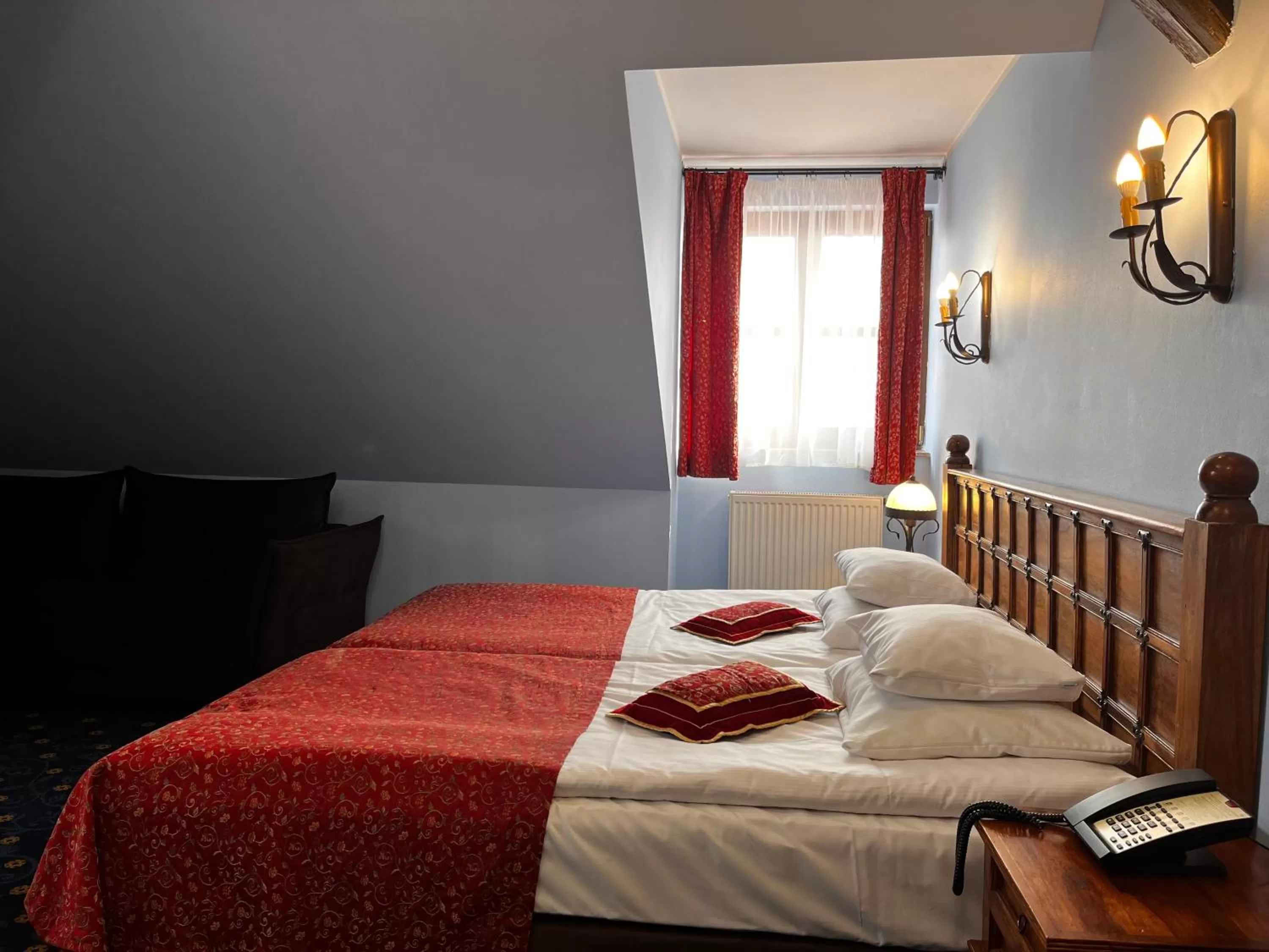 Bed in Hotel Zamek Ryn