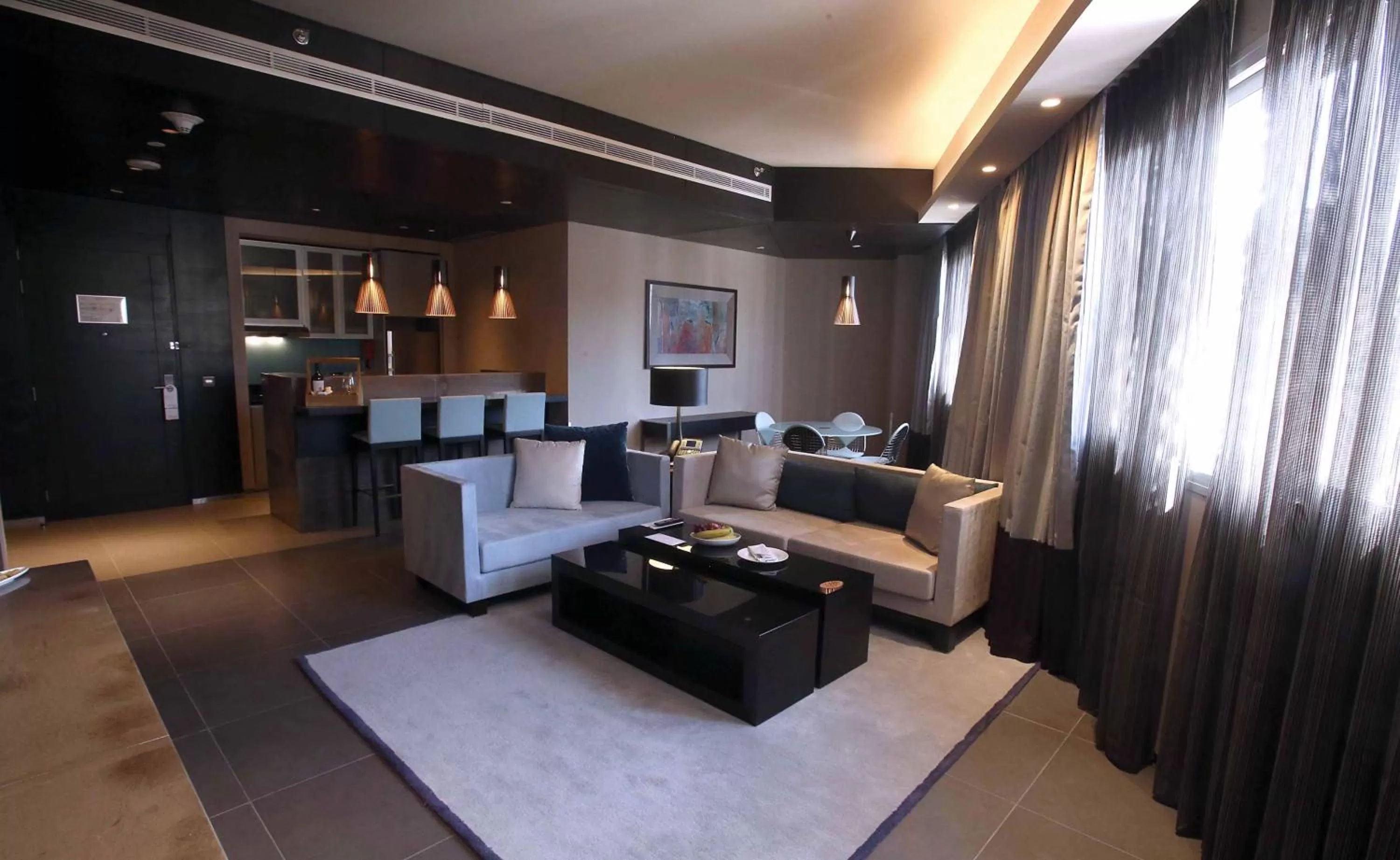 Living room in The Abdali Boulevard Hotel