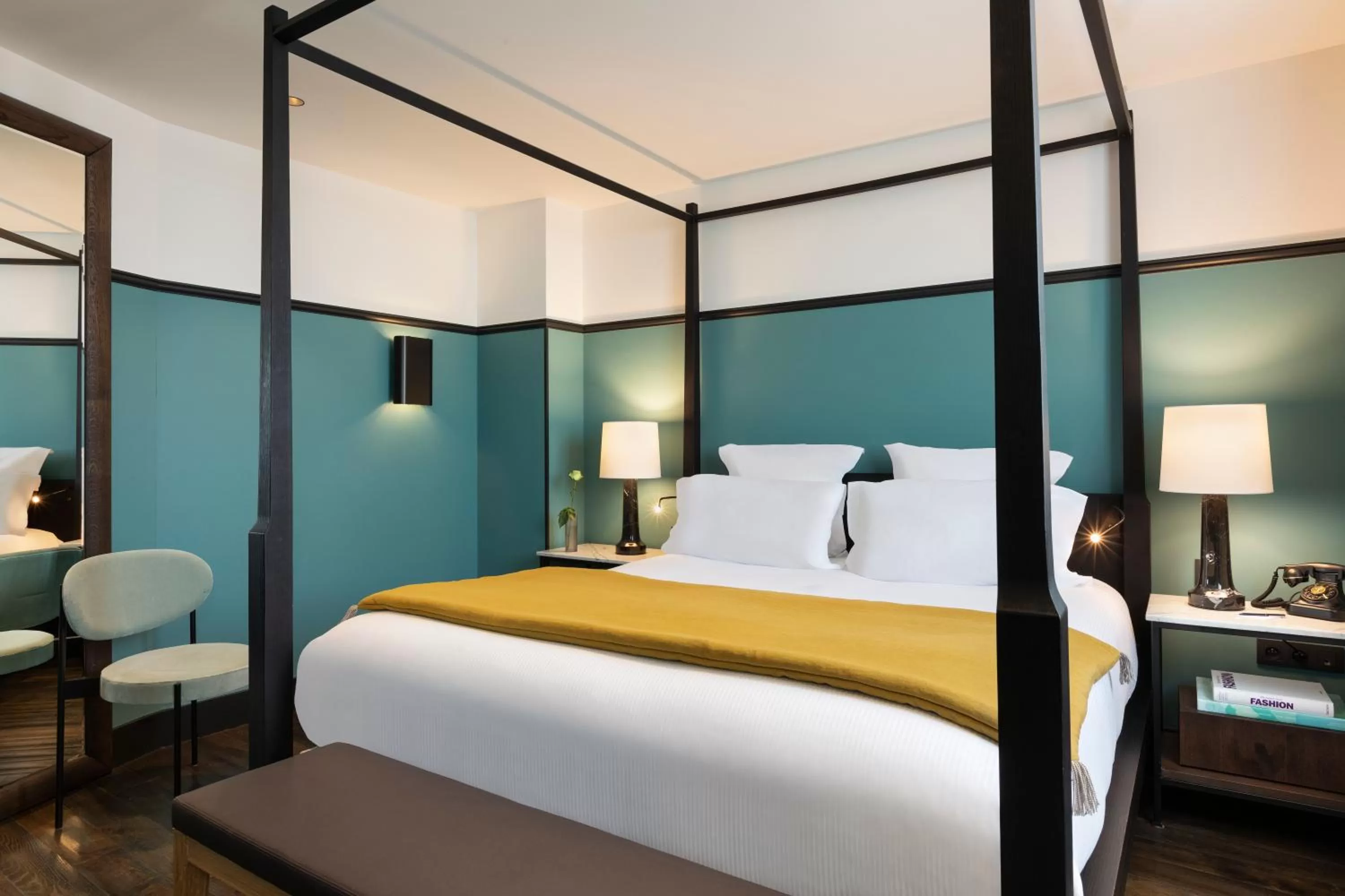 Bed in The Chess Hotel