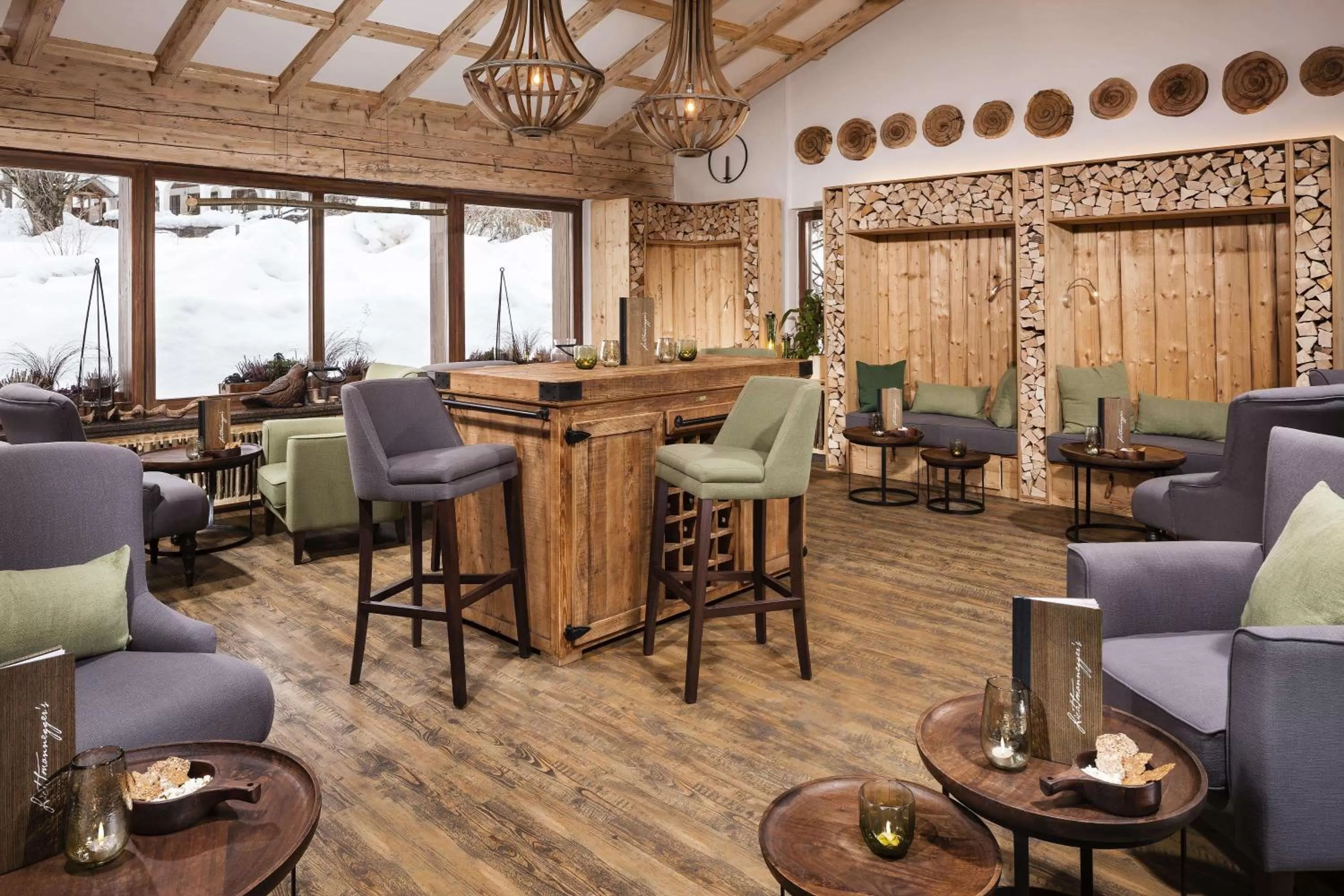 Lounge or bar in Berghotel Rehlegg