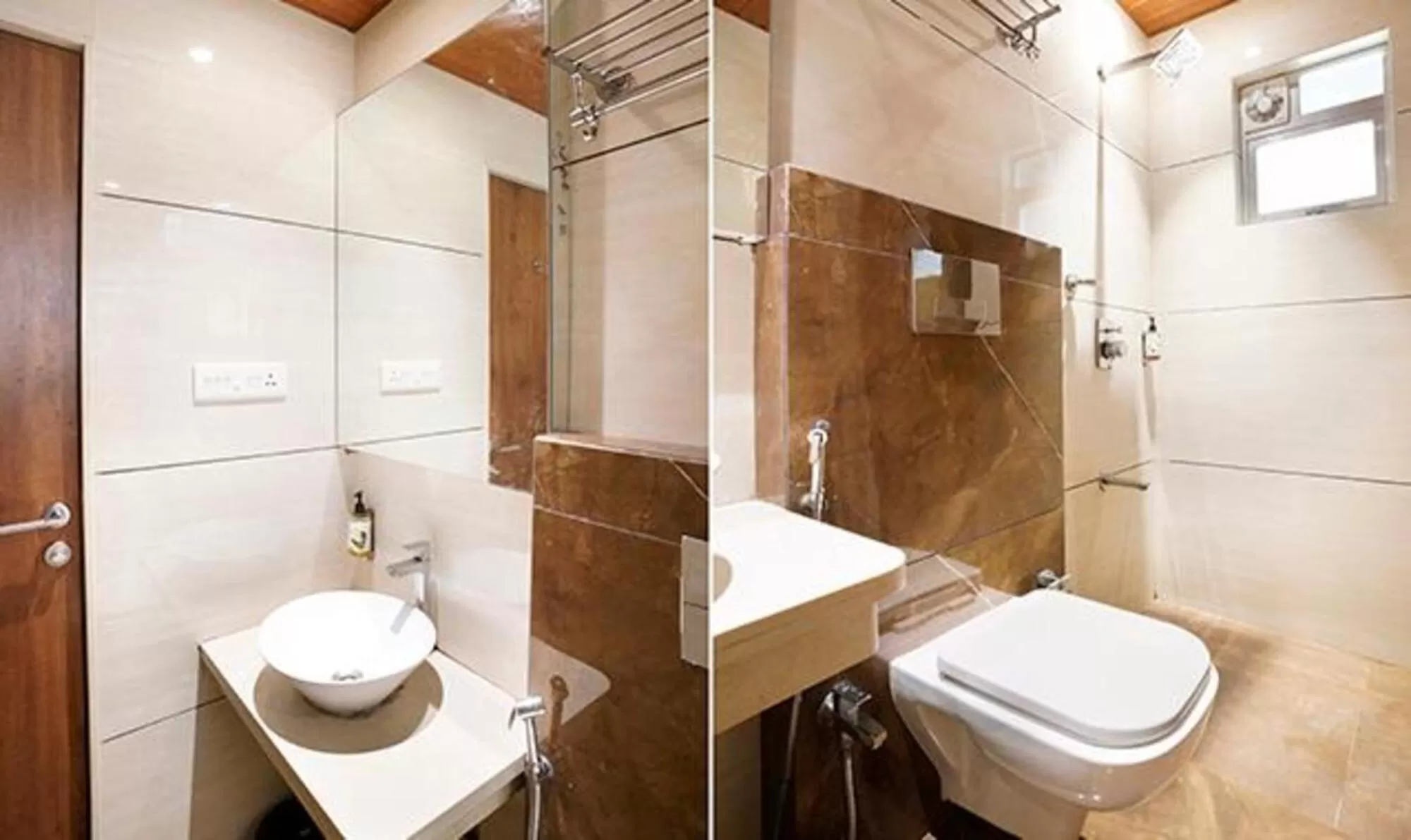 Bathroom in SriKrishna Paradise Hotel Thane Navi Mumbai