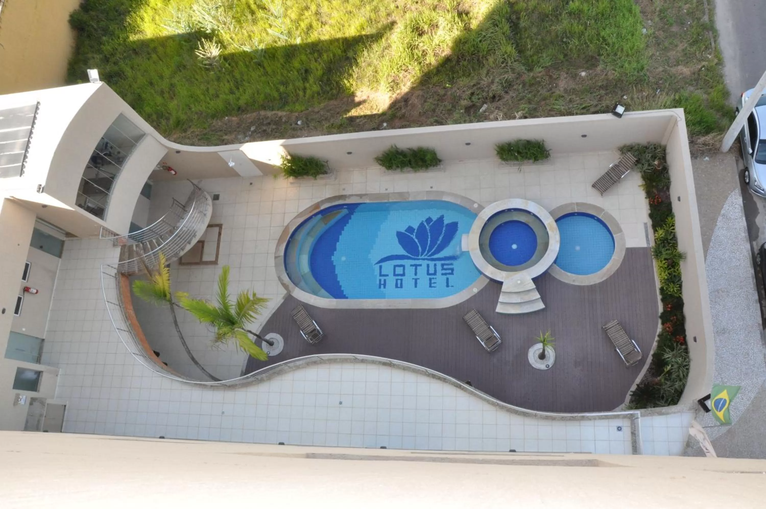 Swimming pool, Pool View in Lotus Hotel - à 6 km do Santuário de Aparecida-SP