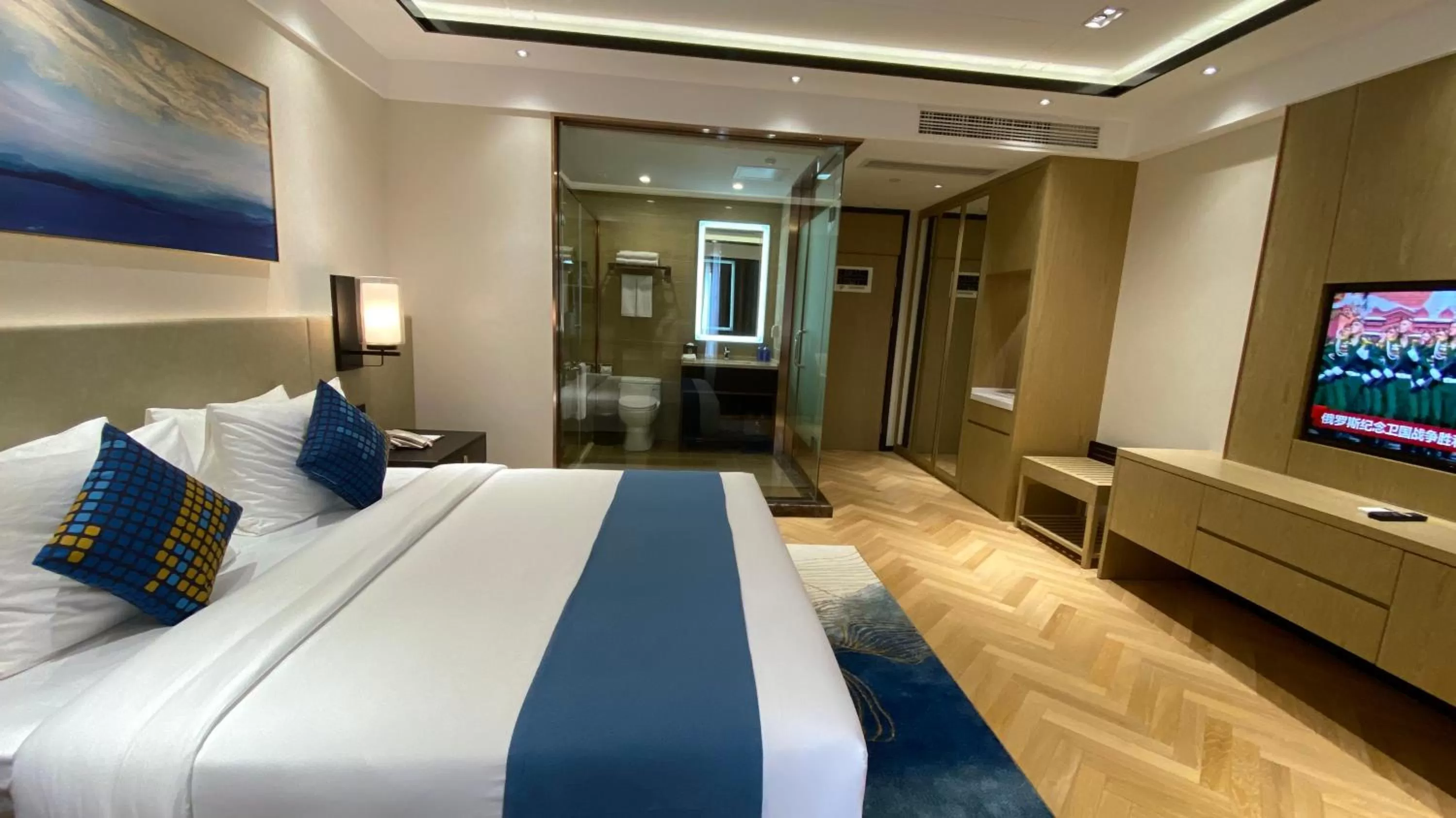 Bed in Ocean Delight Boutique Hotel 海悦精品酒店