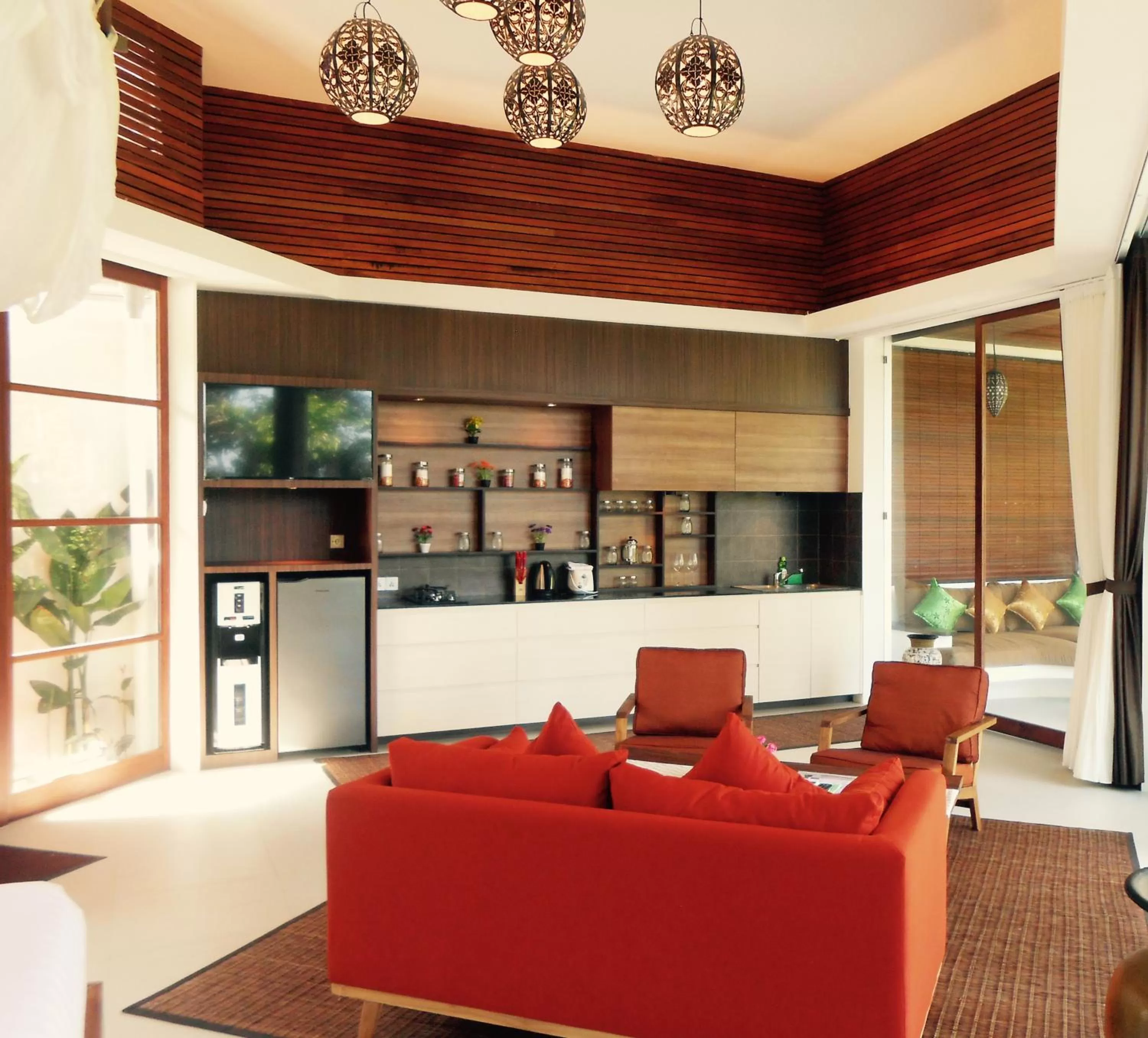 Kitchen or kitchenette in Cahaya Indah Villas