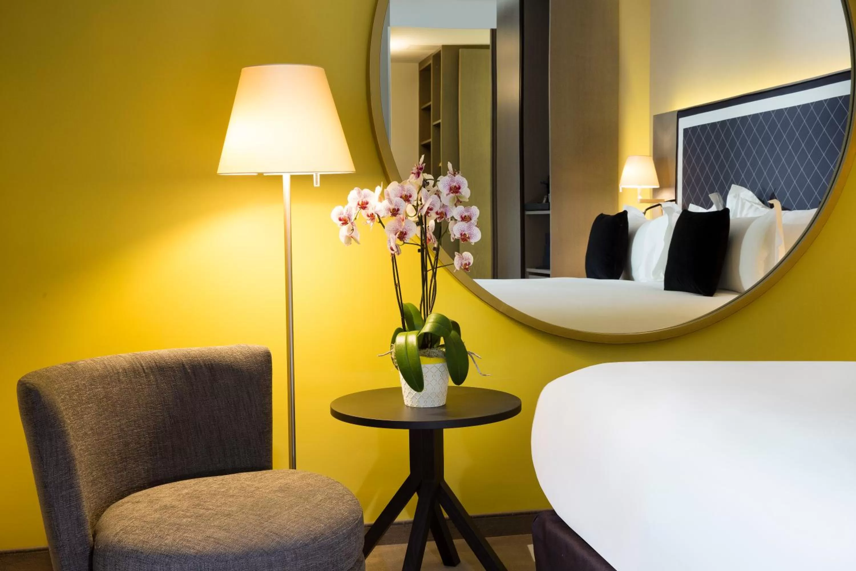 Decorative detail, Bed in Boutique Hotel Des XV