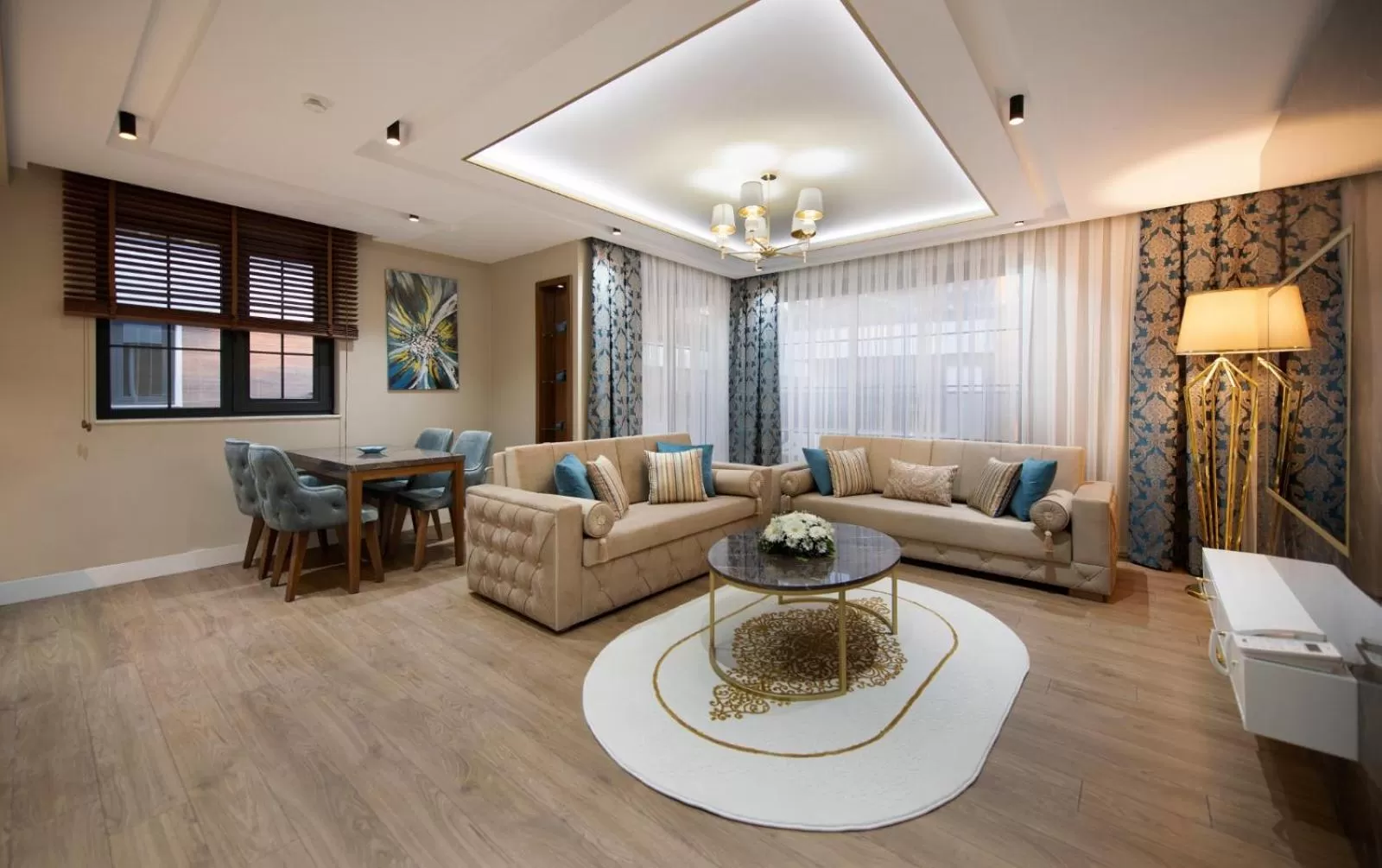 Living room in Elysium Green Suites