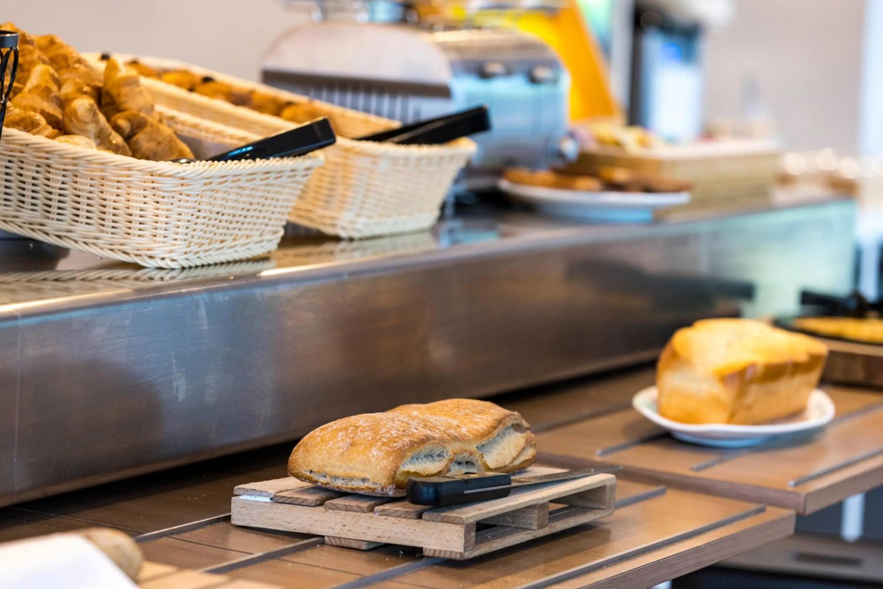 Buffet breakfast in Kyriad Paris Ouest - Colombes