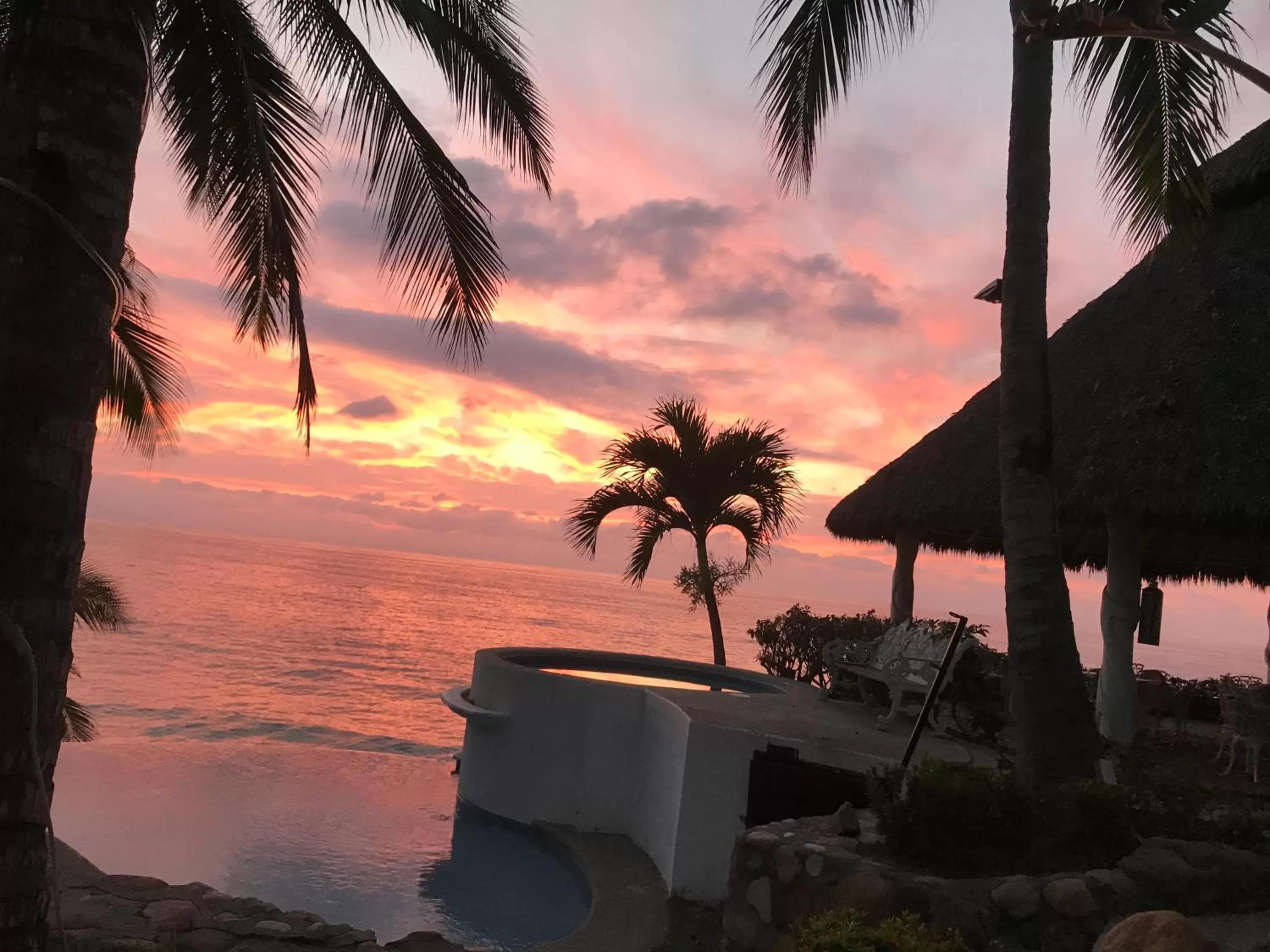 Sea view in Bungalows Lydia San Pancho