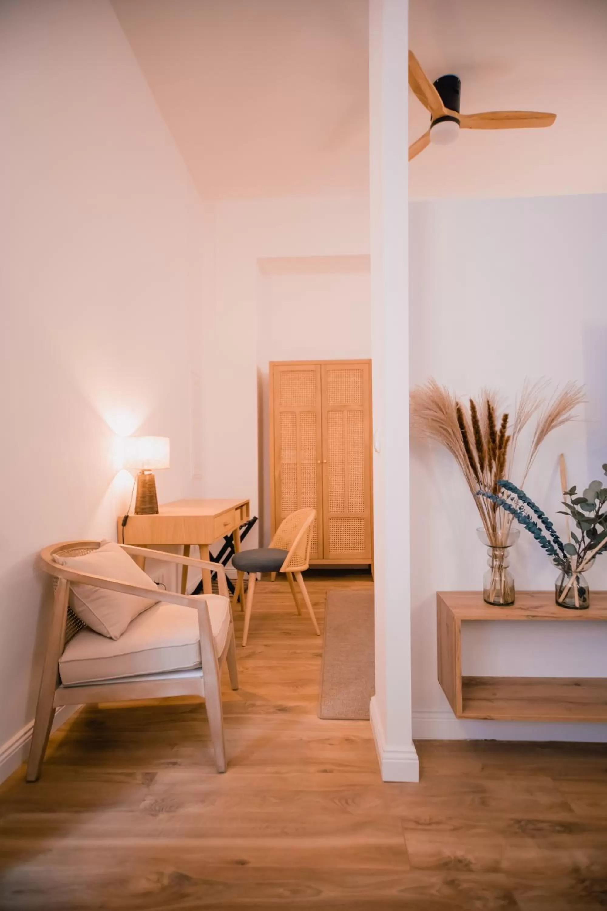 Seating area in The Weinert Suites