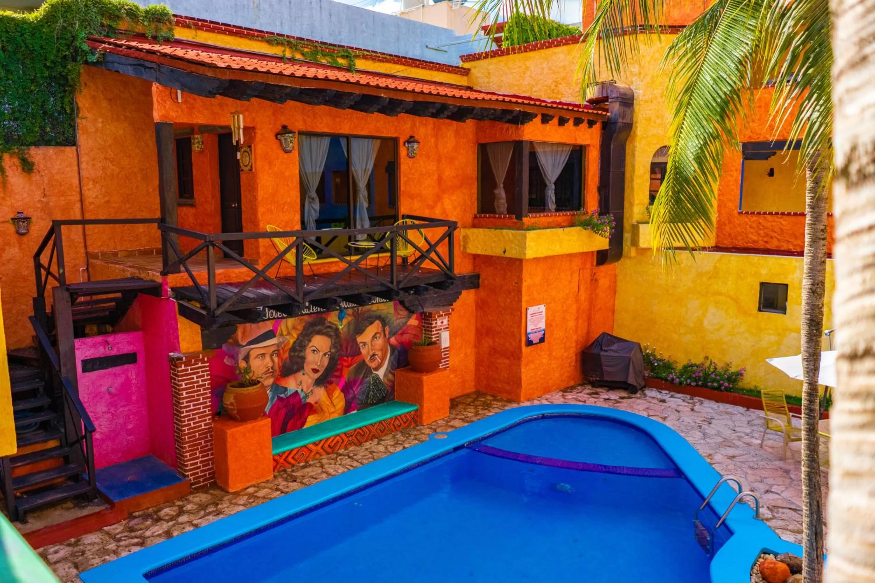 Pool view in Hacienda Maria Bonita Hotel