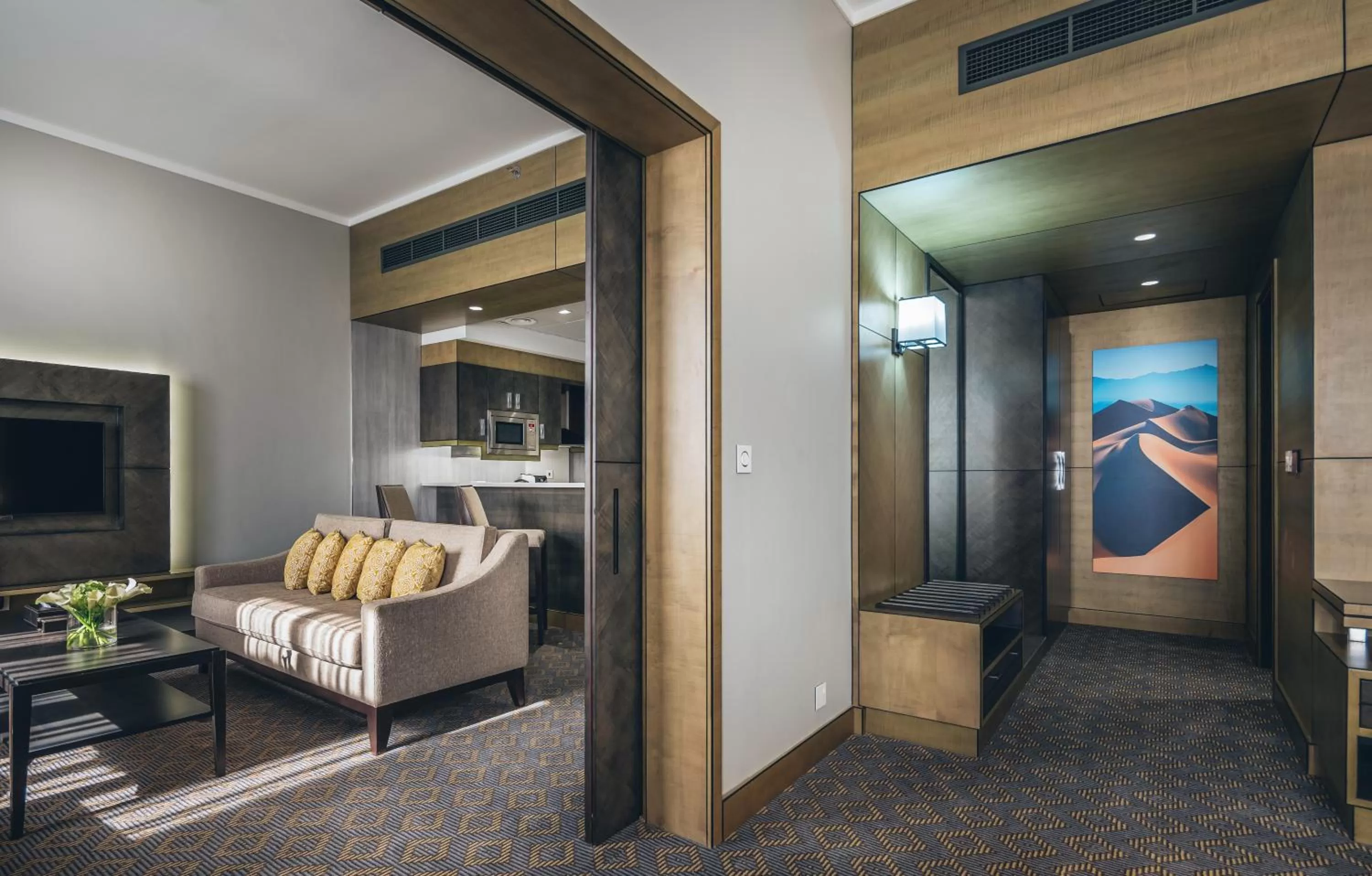 Living room, Bed in Ayla Bawadi Hotel & Mall