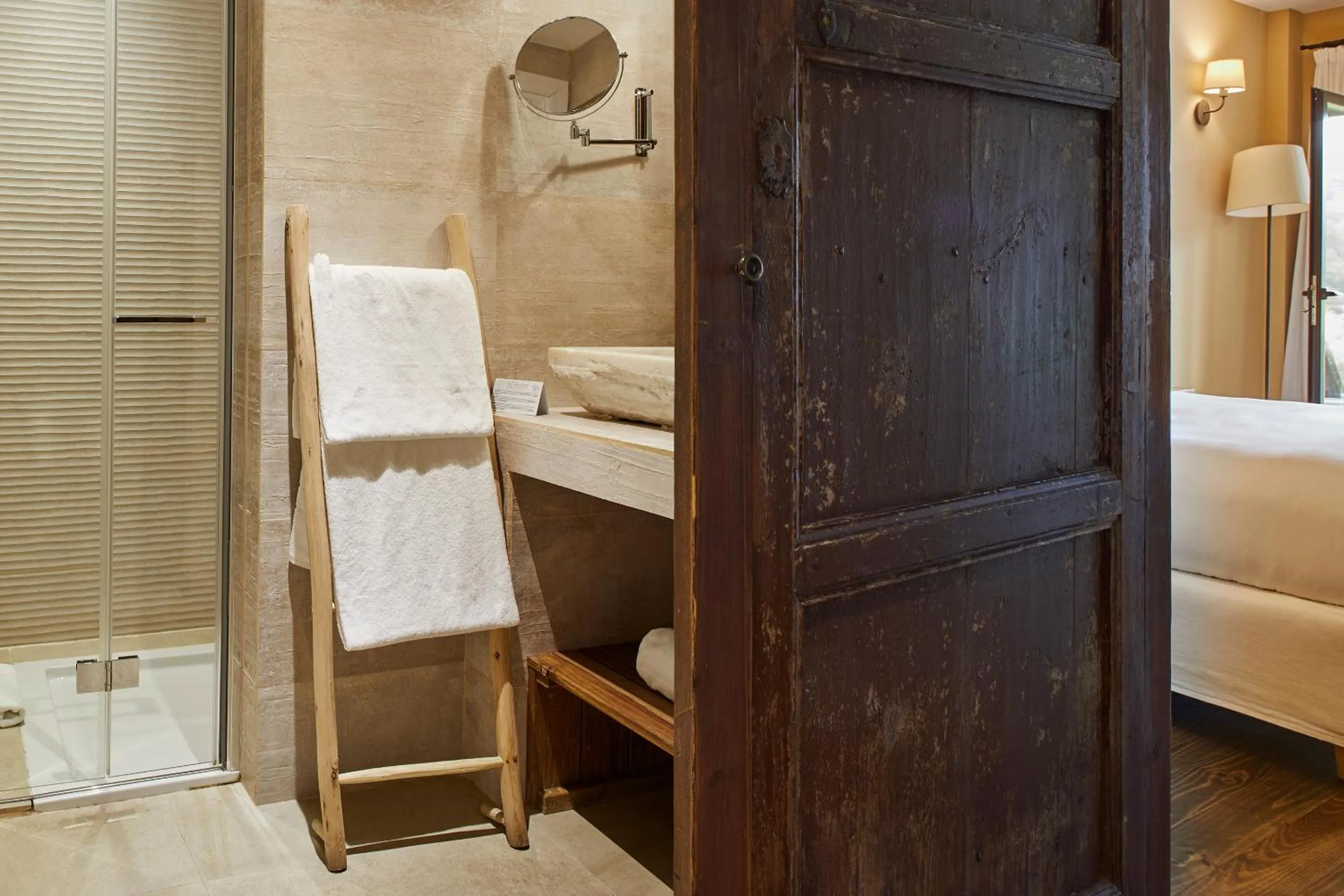 Shower, Bathroom in Mas Salagros EcoResort & SPA