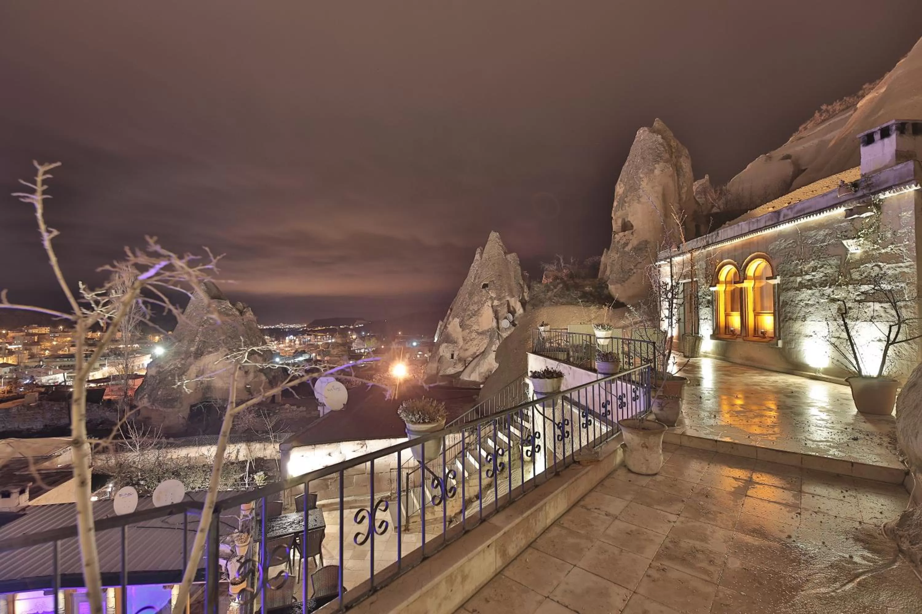 Patio in Local Cave House