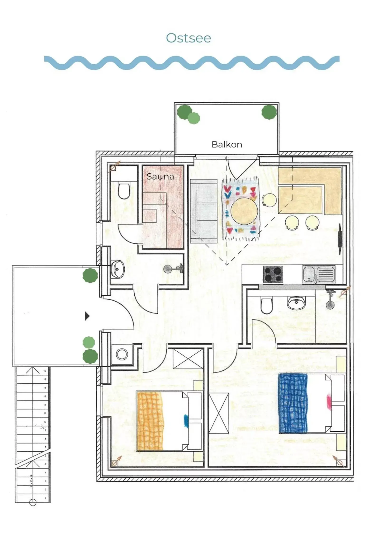 Apartment with Sea View - Dünenhaus in Ostsee-Strandhaus-Holnis Apartment with Sea View - Dünenhaus in Ostsee-Strandhaus-Holnis