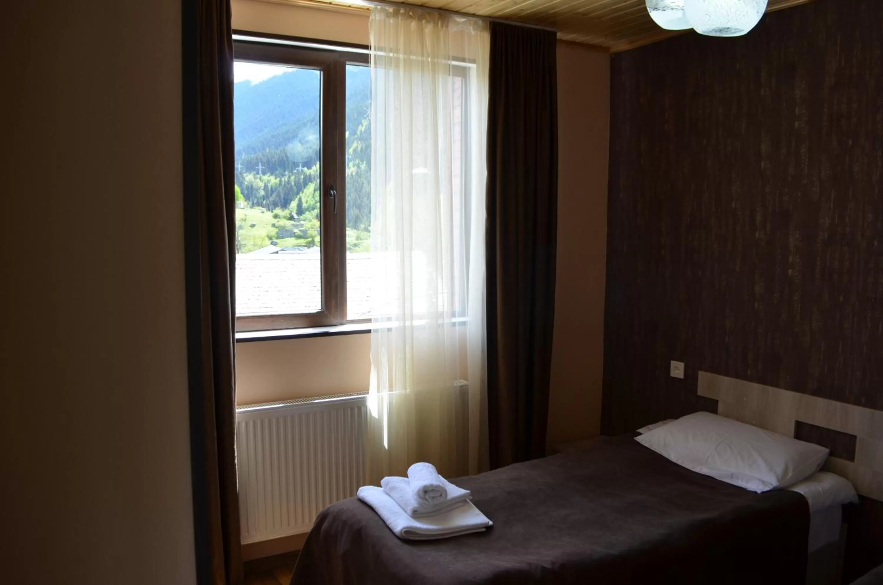 Bedroom, Bed in Hotel Svanseti