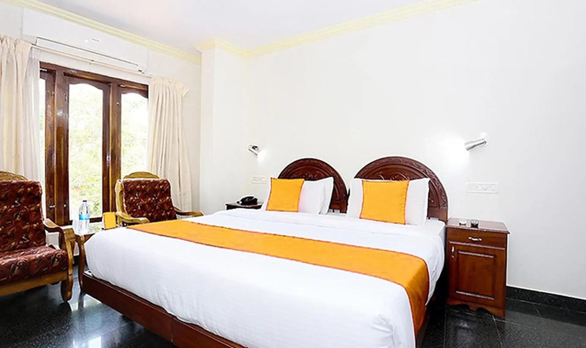 View (from property/room), Bed in FabHotel Wateredge Beach Resort