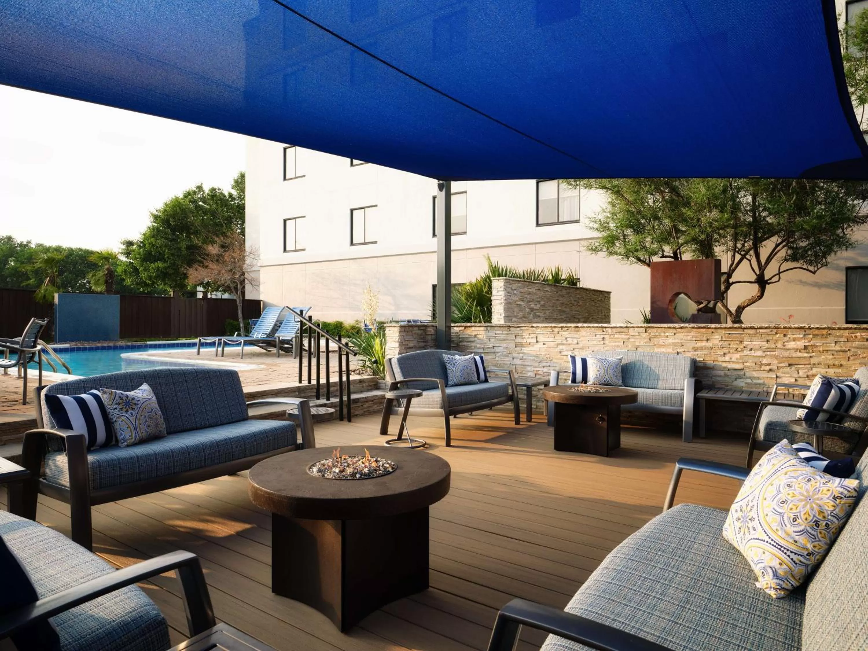 Pool view in Hilton Garden Inn Las Colinas