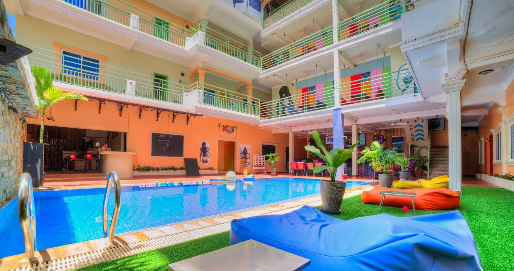 Swimming pool in The Funky Village