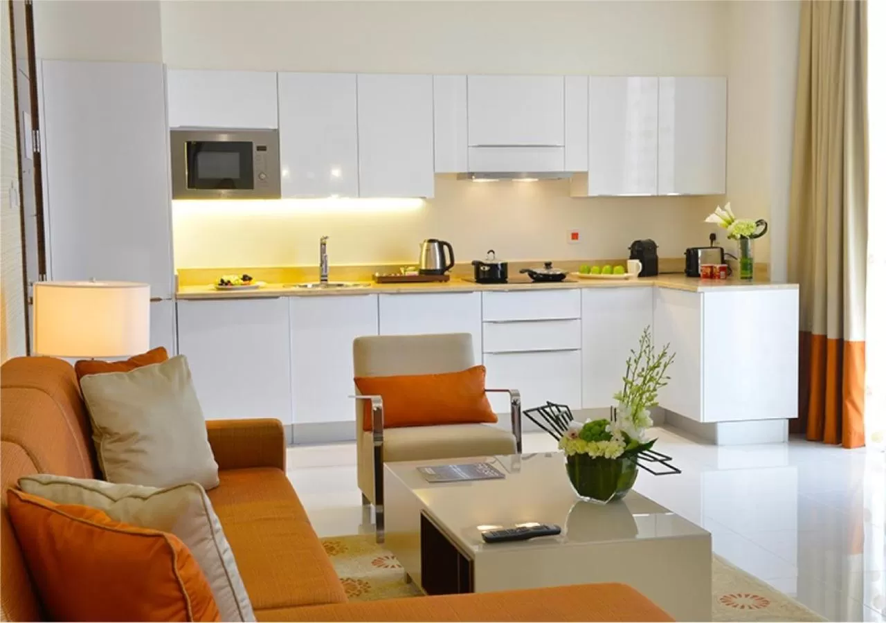 Kitchen or kitchenette in Fraser Suites Diplomatic Area Bahrain