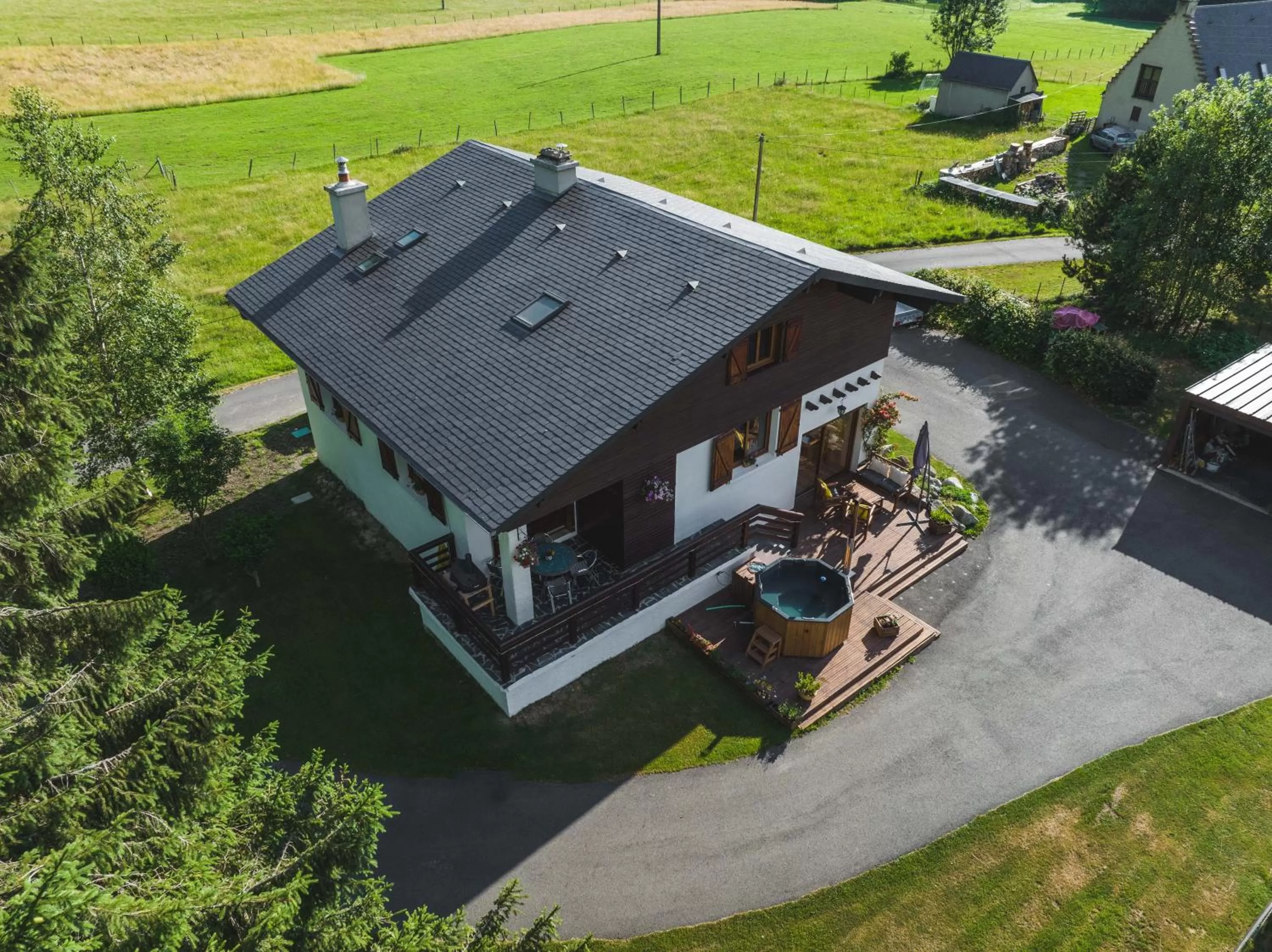 Bird's eye view in Chalet Ouréa