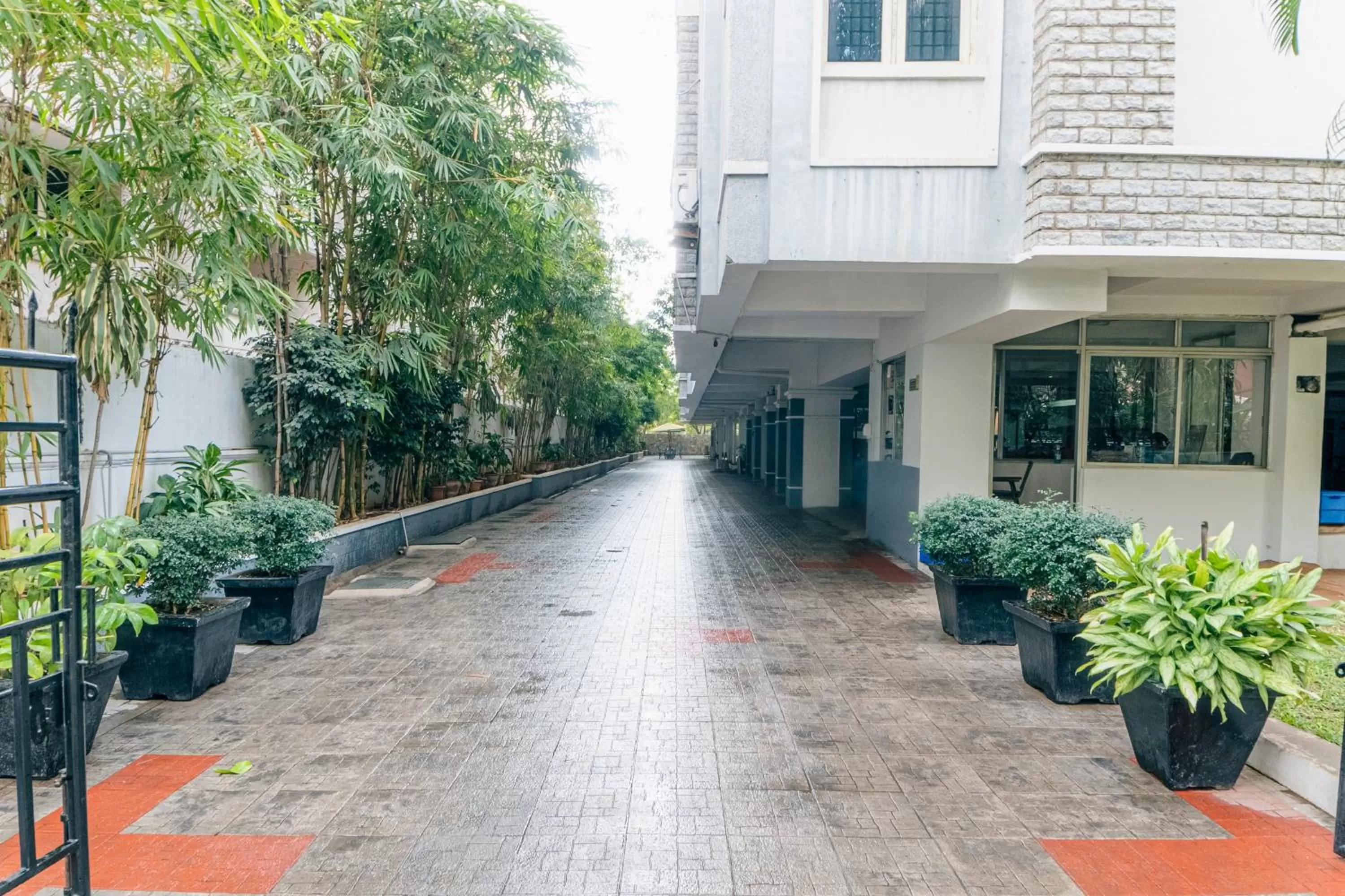 Facade/entrance in Hotel Athome & Serviced Apartments by Deccan Serai Hotels