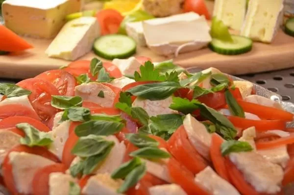 Food close-up in Hotel Diamant