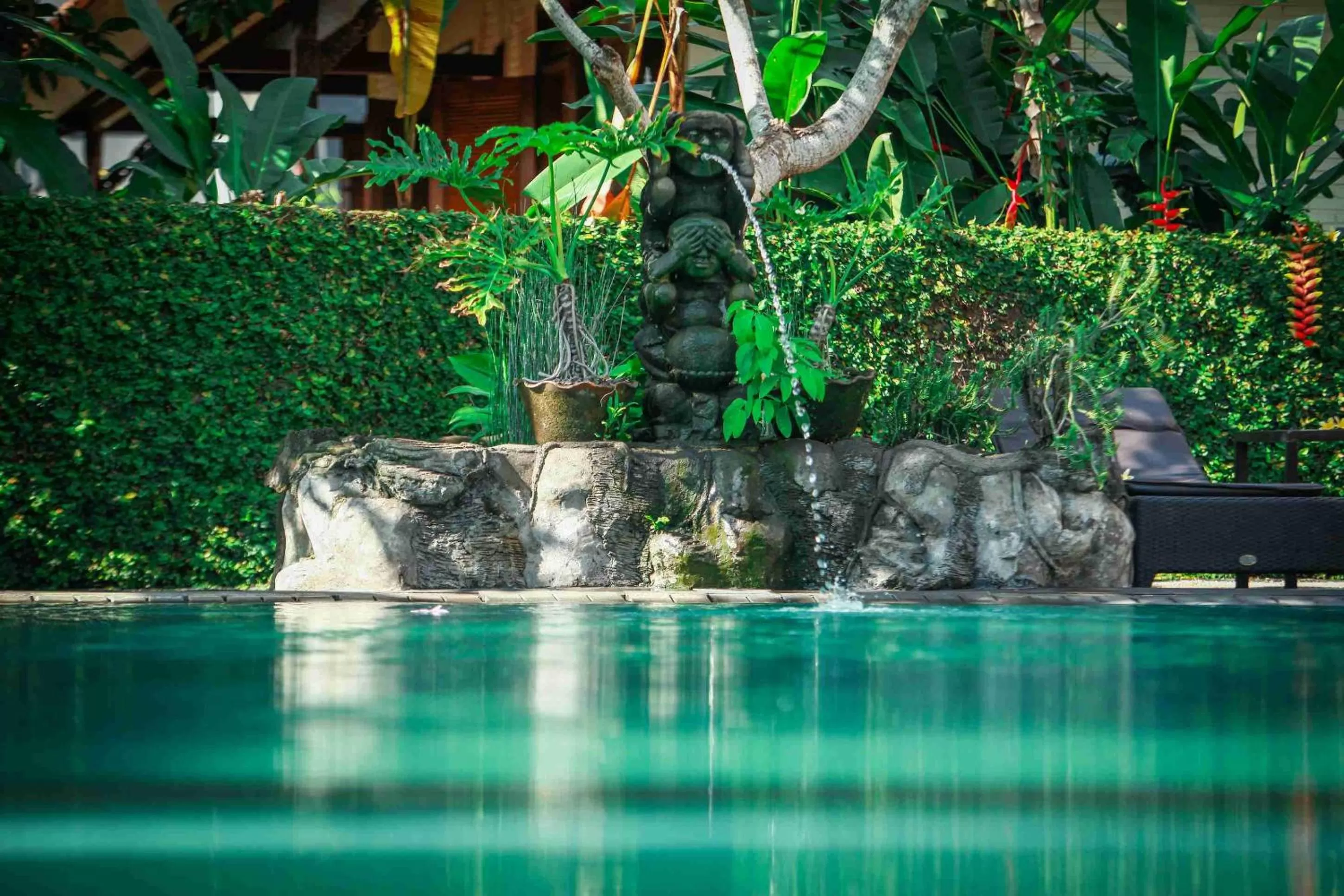 Swimming pool in Nick's Pension