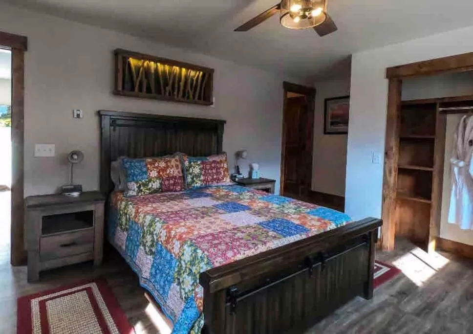 Bed in Clear Creek Inn