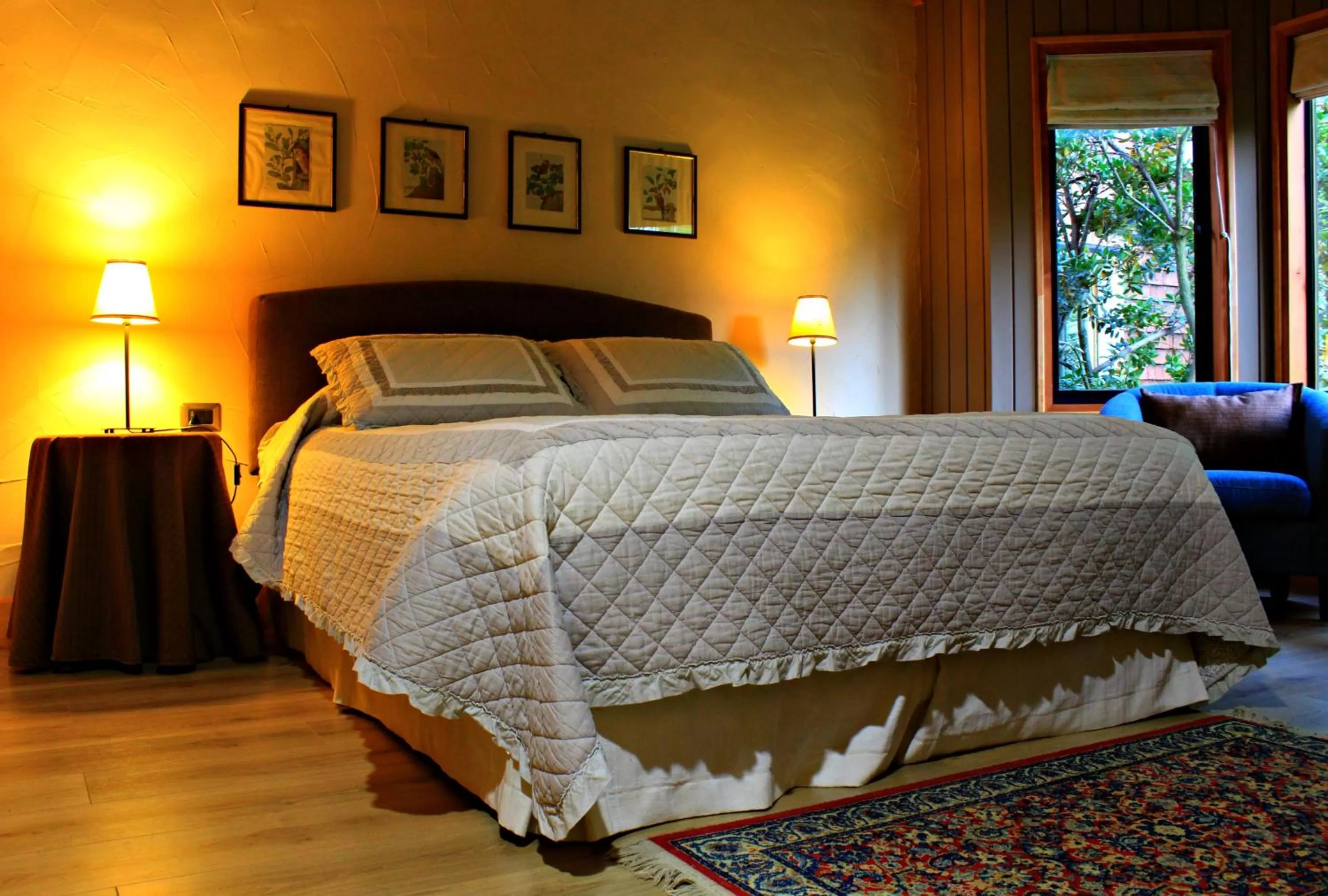 Bed, Room Photo in Hotel Salto del Carileufu