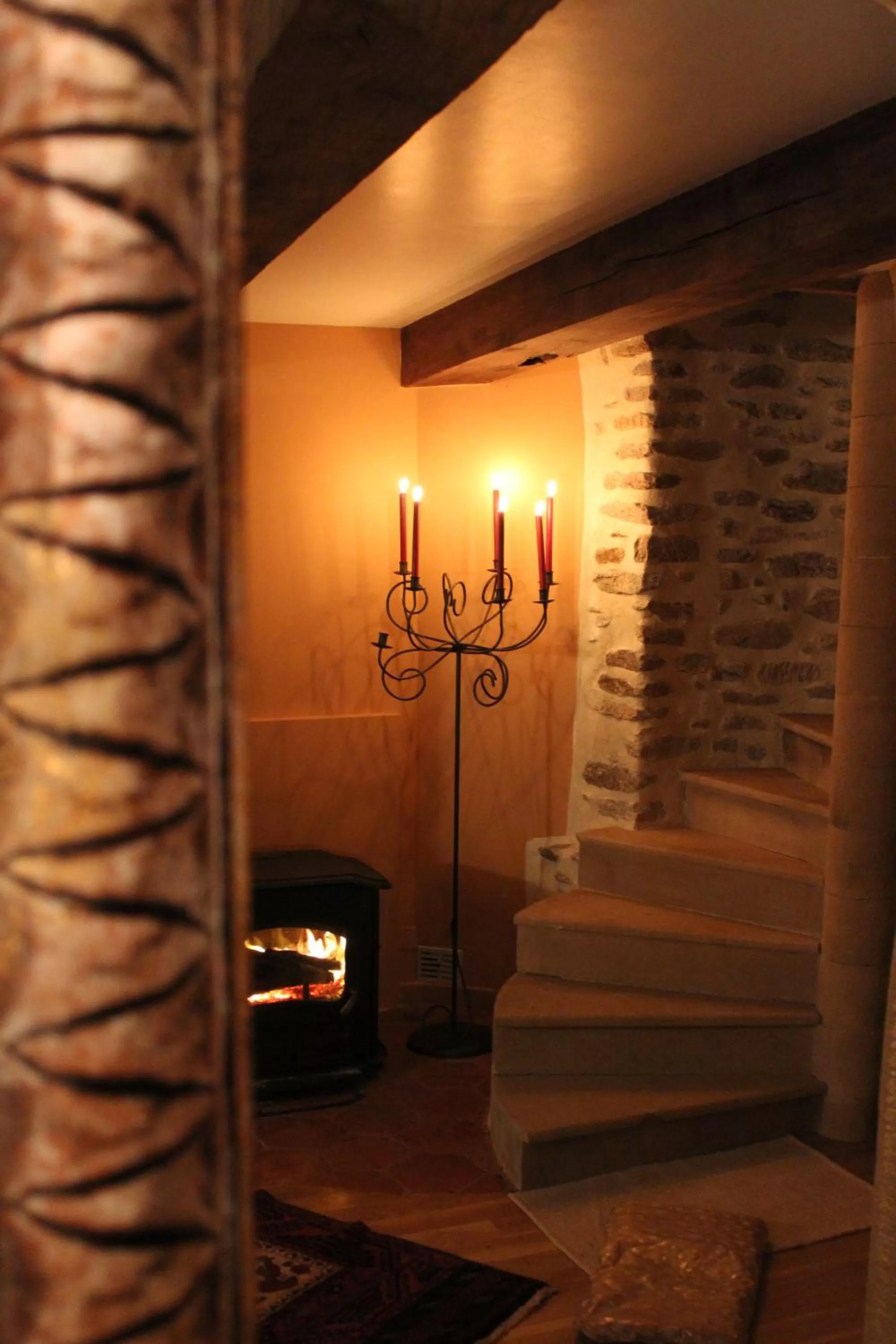 Lounge or bar in La Tour du Bois Dormant