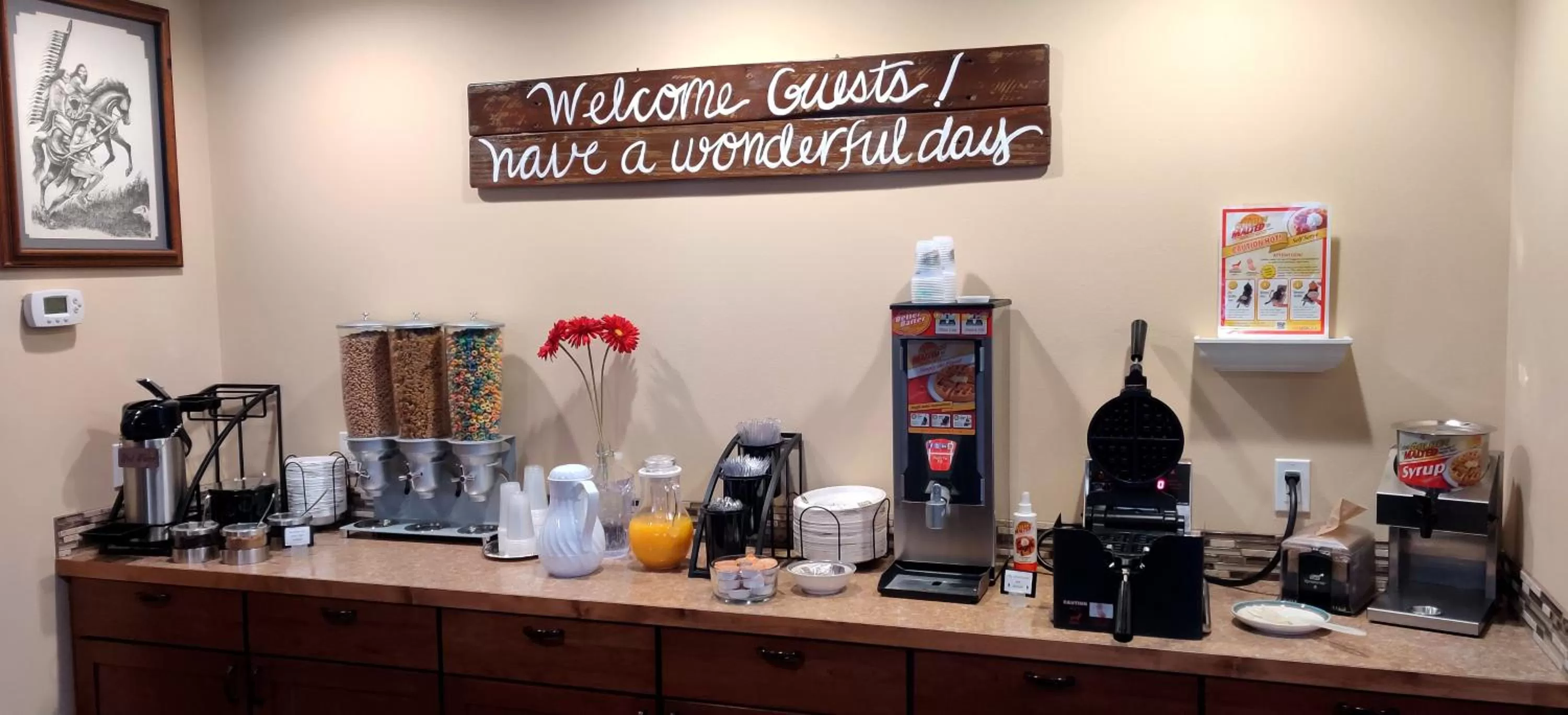 Food and drinks in Mountain View Lodge