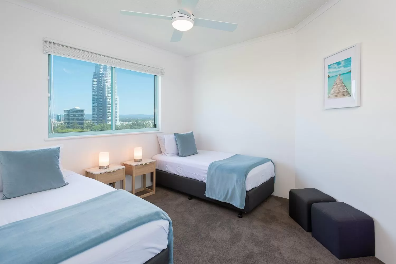 Bed in The Waterford on Main Beach