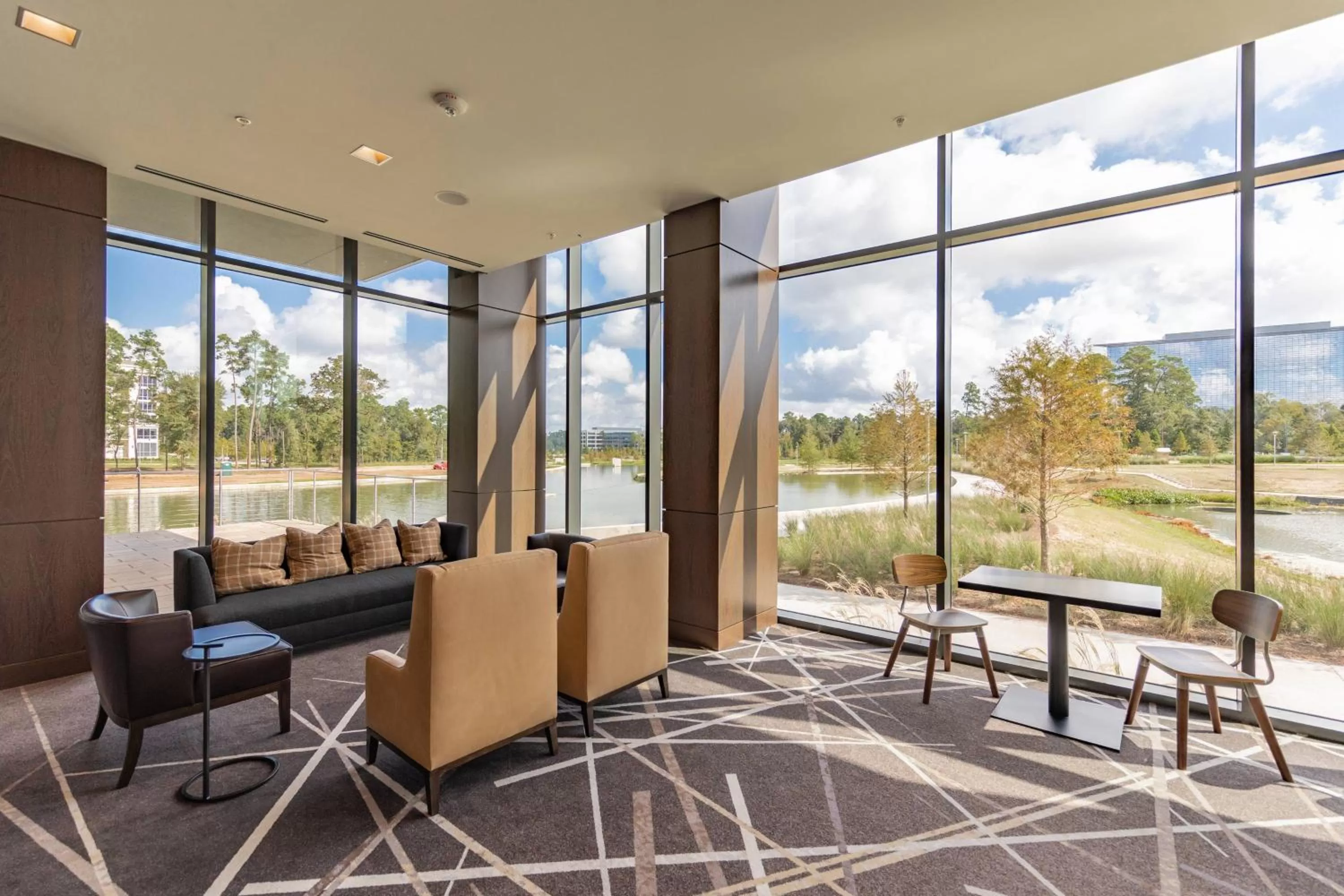 Lobby or reception in Houston CityPlace Marriott at Springwoods Village
