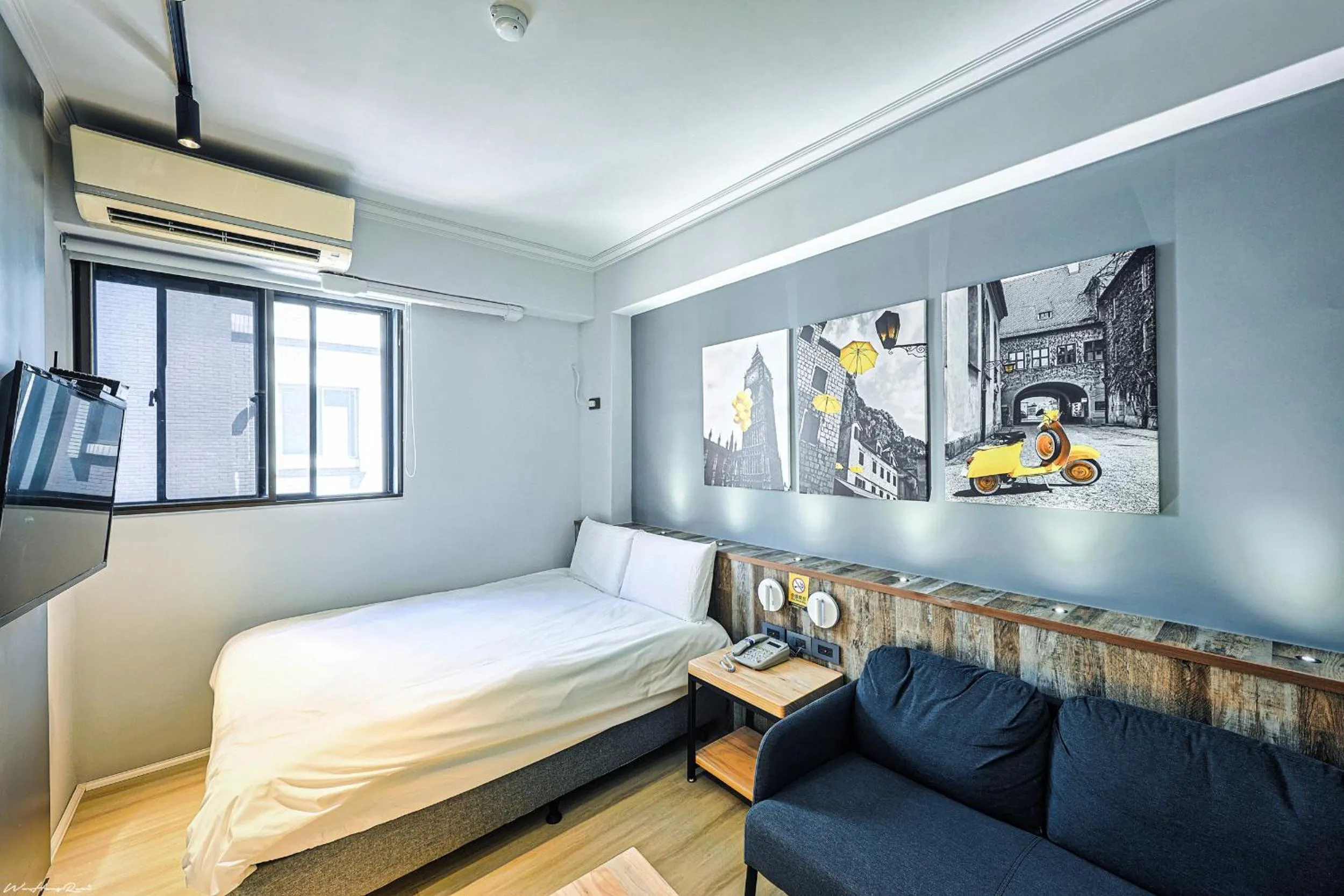 Bed in 亞馨文旅 近東大門夜市 有免費停車場 可自助入住