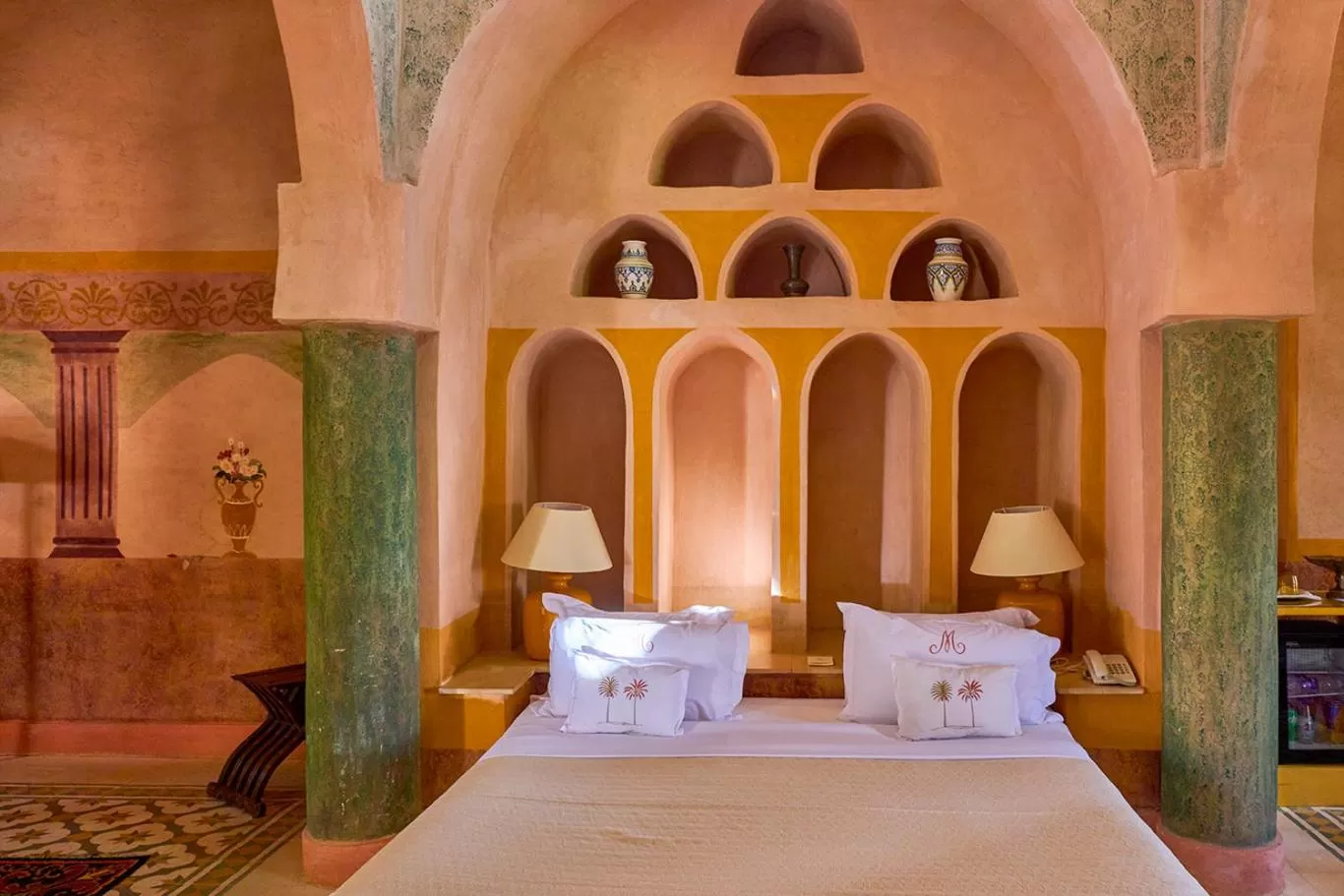 Bed in Al Moudira Hotel