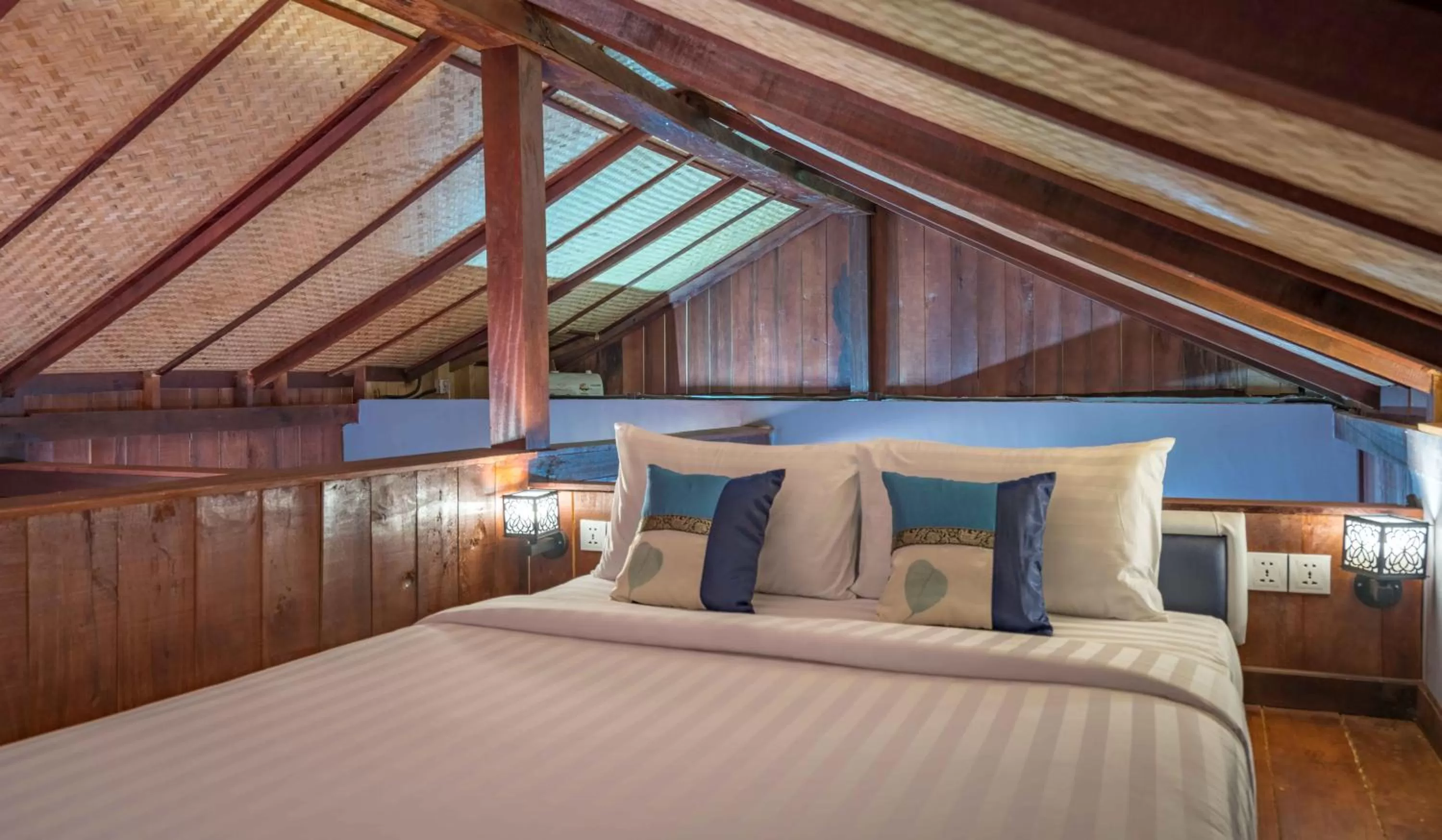 Bed in Authentic Khmer Village Resort